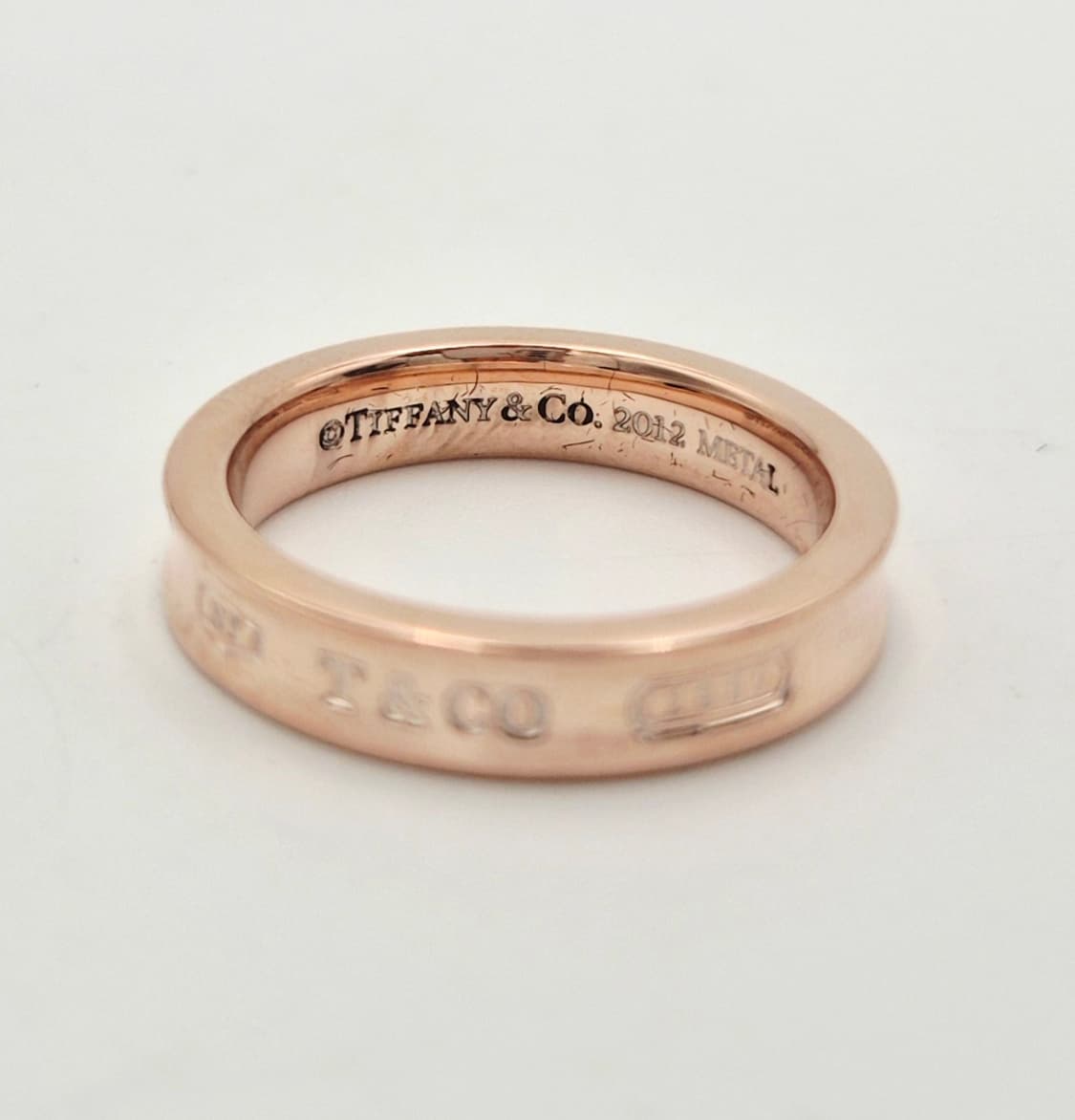 티파니앤코 네로우 1837 루베이도 메탈 반지 K9호 상품이미지4