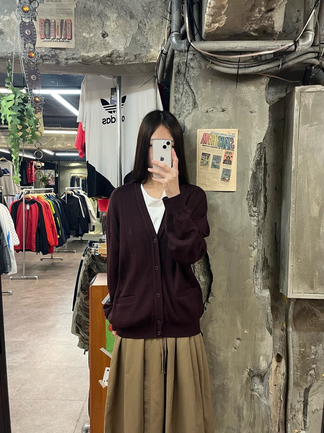 입생로랑 가디건 버건디 100 #csz1623 상품이미지2