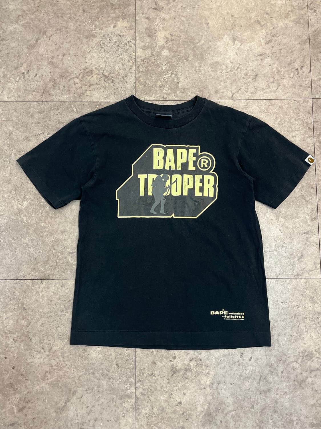 베이프 Trooper 반팔티 블랙 S #csz3847 상품이미지4