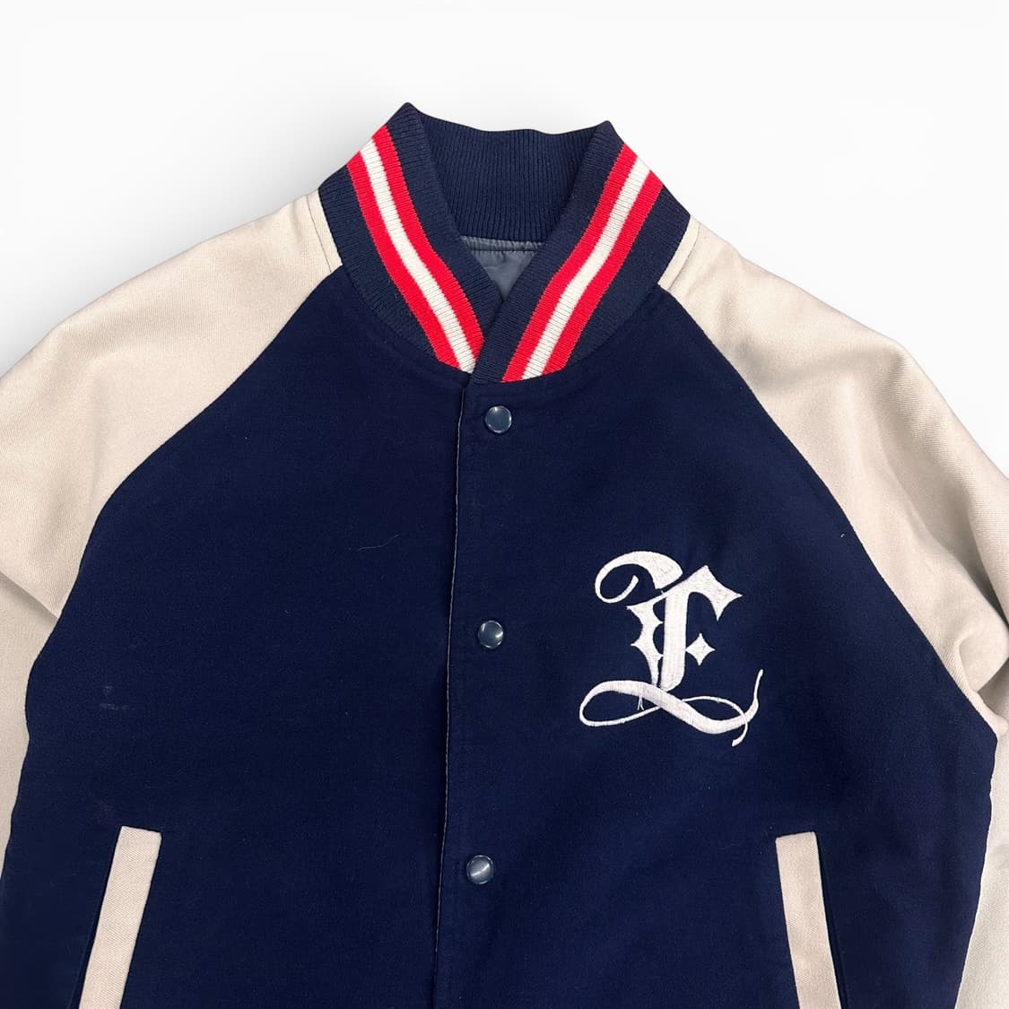 Navy Reglan Varsity reversible Jacket  상품이미지2