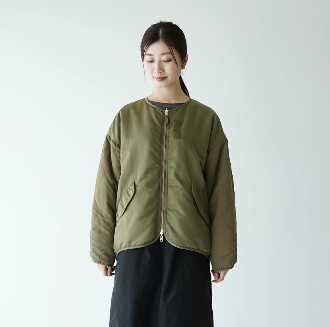 kha:ki 카키 양면 ma-1 자켓 상품이미지1