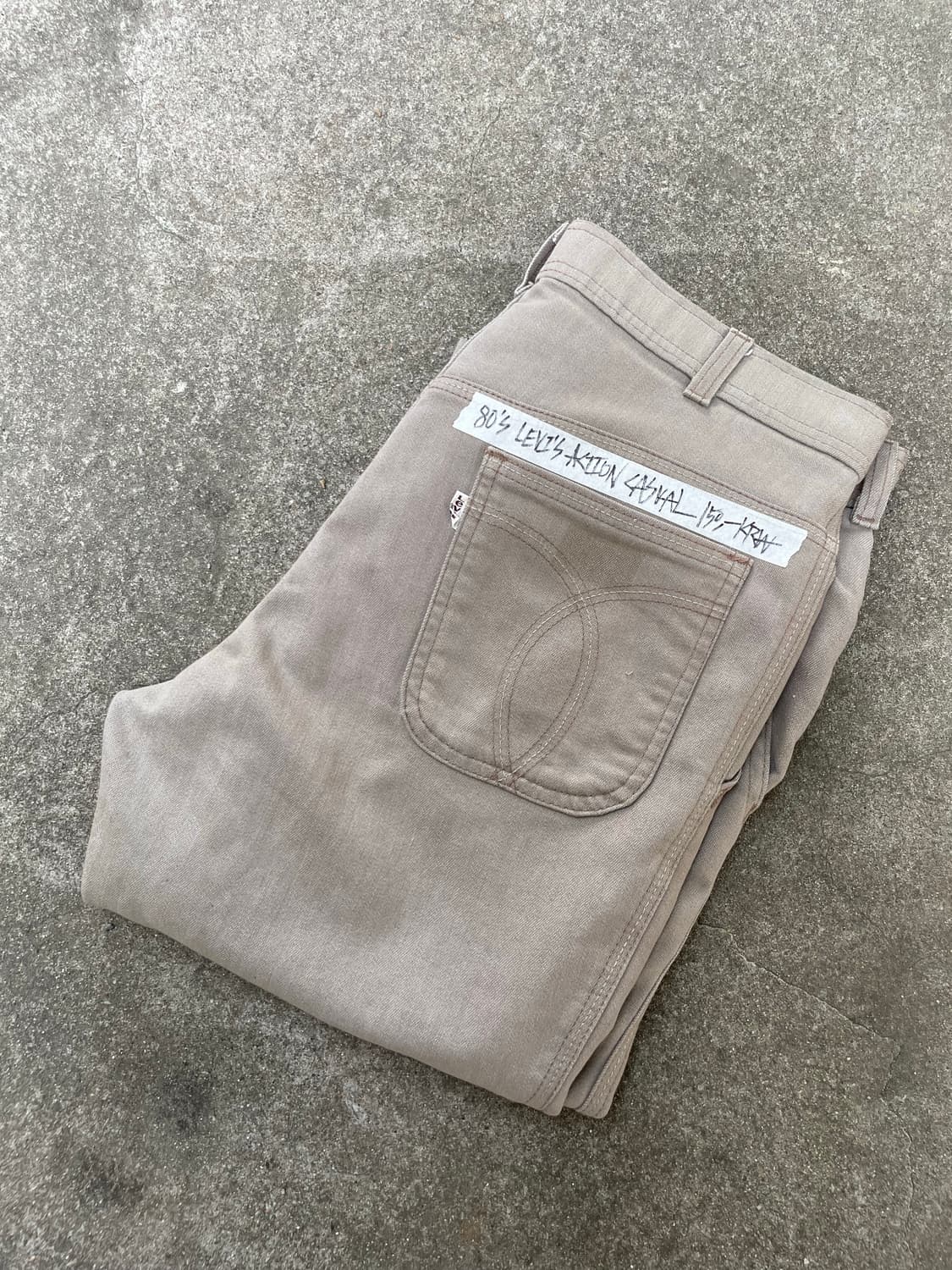 80s levi’s action casual 리바이스 액션 캐쥬얼 슬랙스 상품이미지1