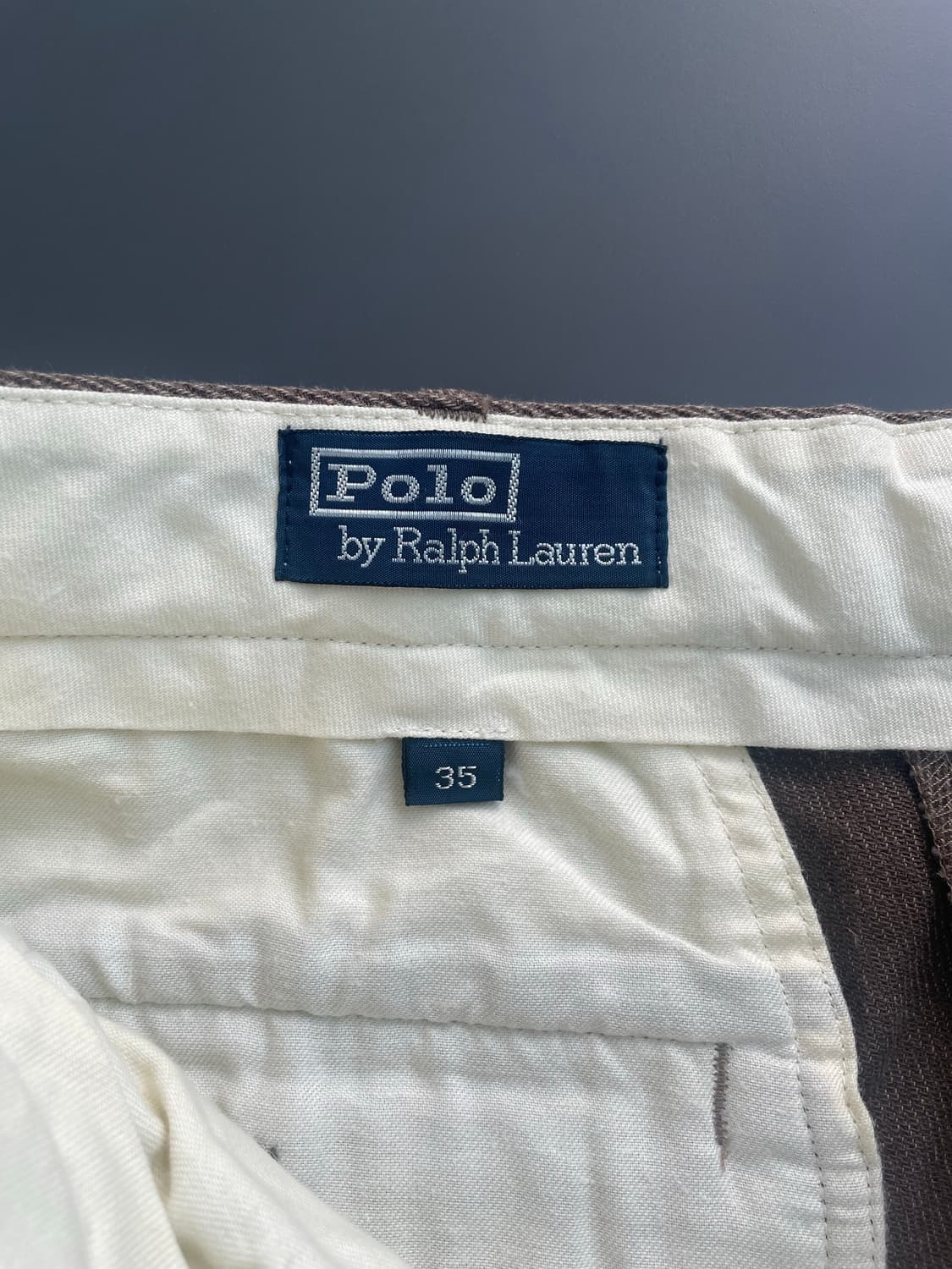 [35] 폴로 랄프로렌 핀턱 와이드 울 슬렉스 팬츠 상품이미지8