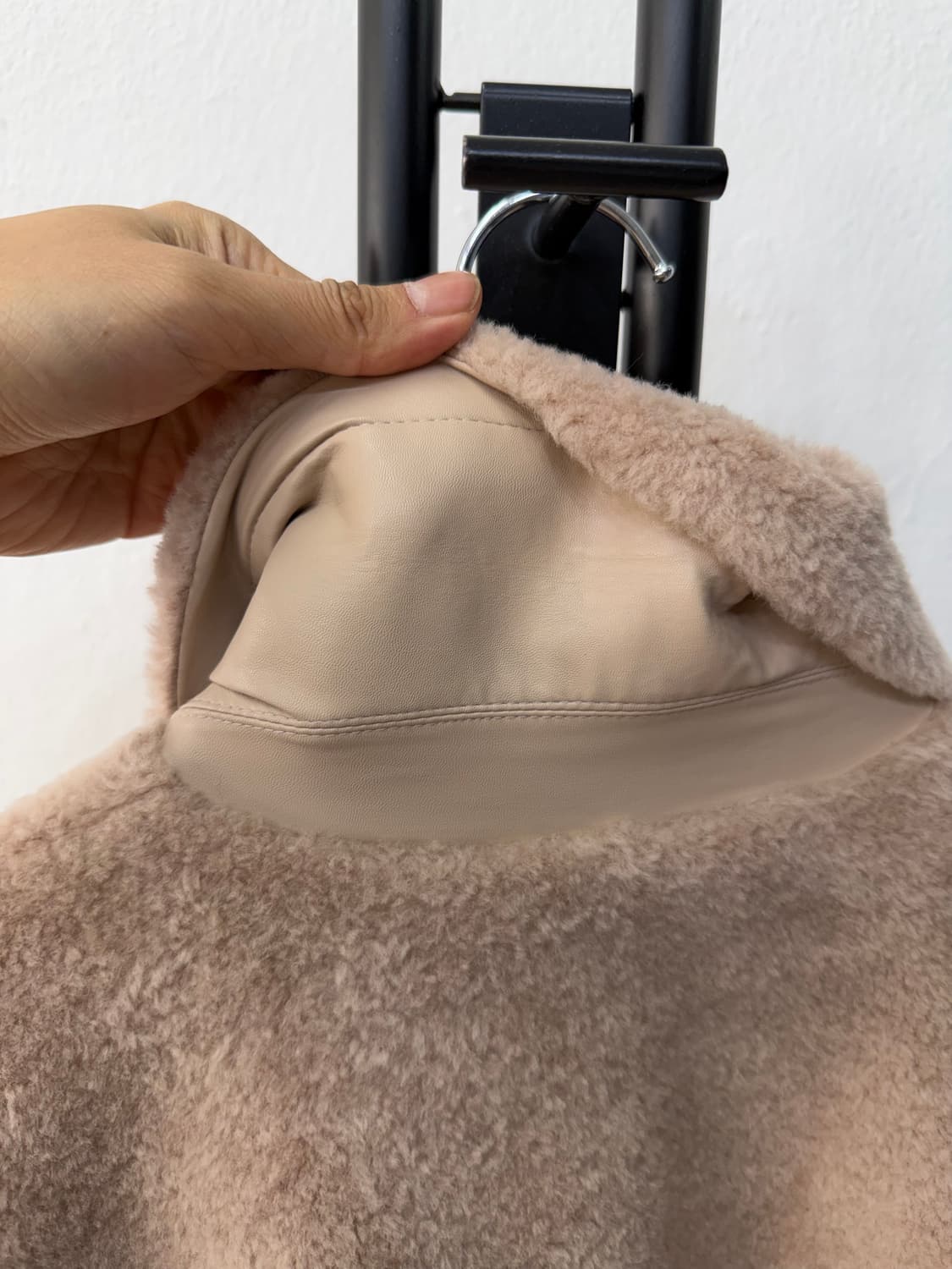 정품) ORR 오르 부클레 오버사이즈 안감 가죽 코트 자켓 XS 상품이미지5