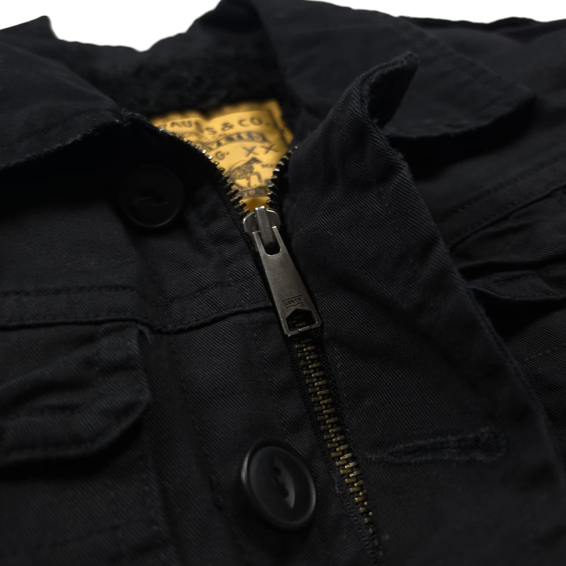 리바이스 일판 오리지널 신치백 블랙 쉐르파 트러커 자켓 (M) 상품이미지6