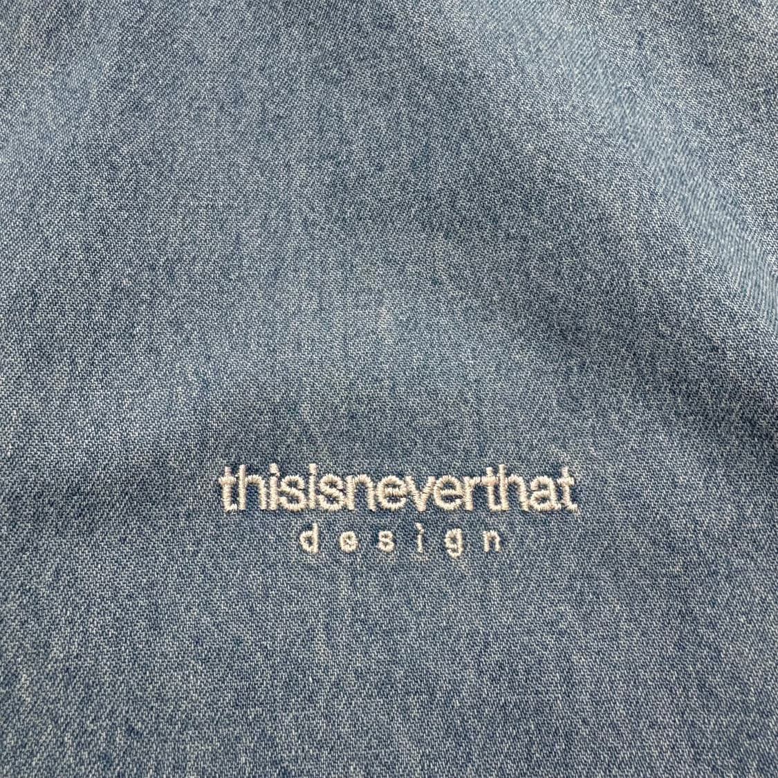 디스이즈네버댓 데님 하프셔츠 상품이미지3