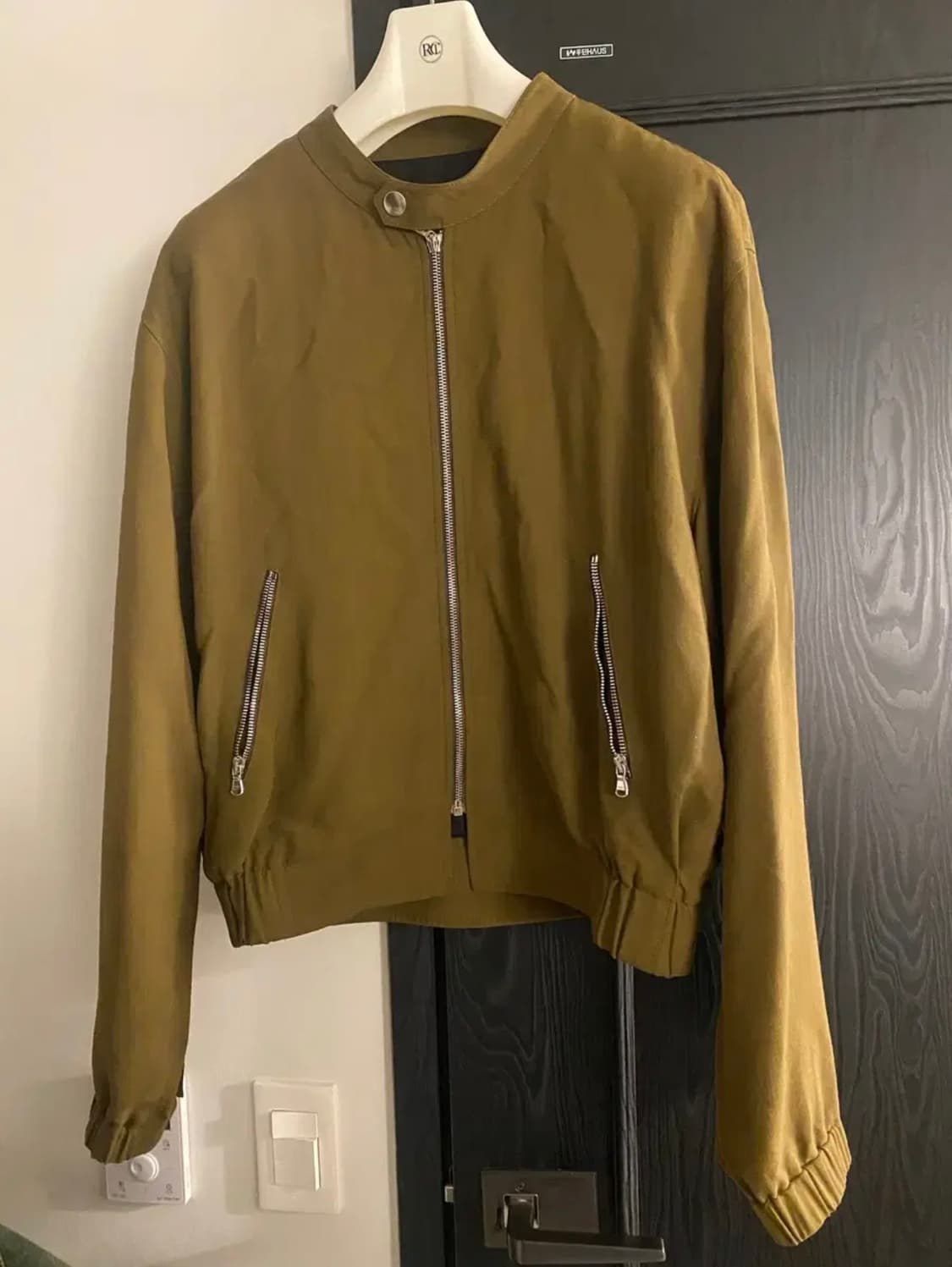 [S] 렉토 카소토 비스코스 보울링 점퍼 자켓 카키 브라운 상품이미지6