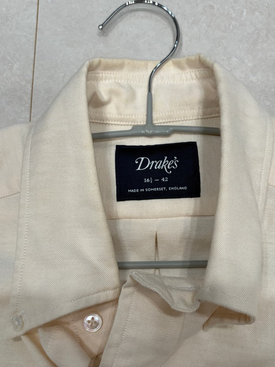 드레익스 크림 옥스퍼드셔츠 상품이미지3