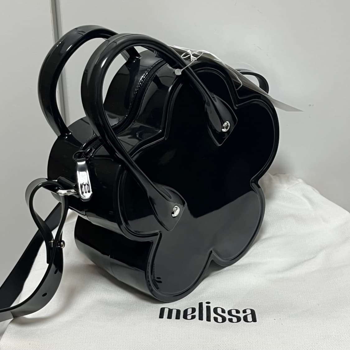 꼼데가르송 걸 x 멜리사 25fw 플라워백/블랙 상품이미지3