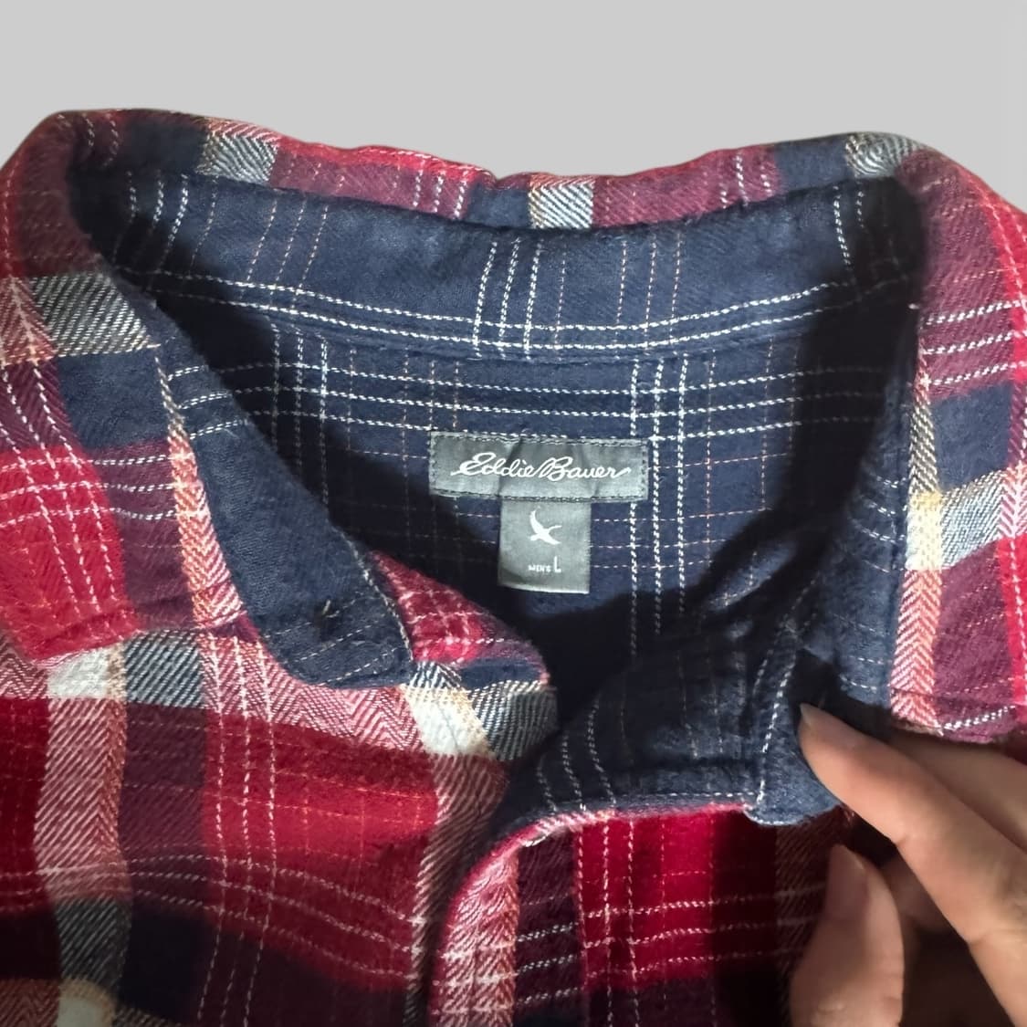Eddie Bauer Plaid Flannel Shirt 상품이미지3