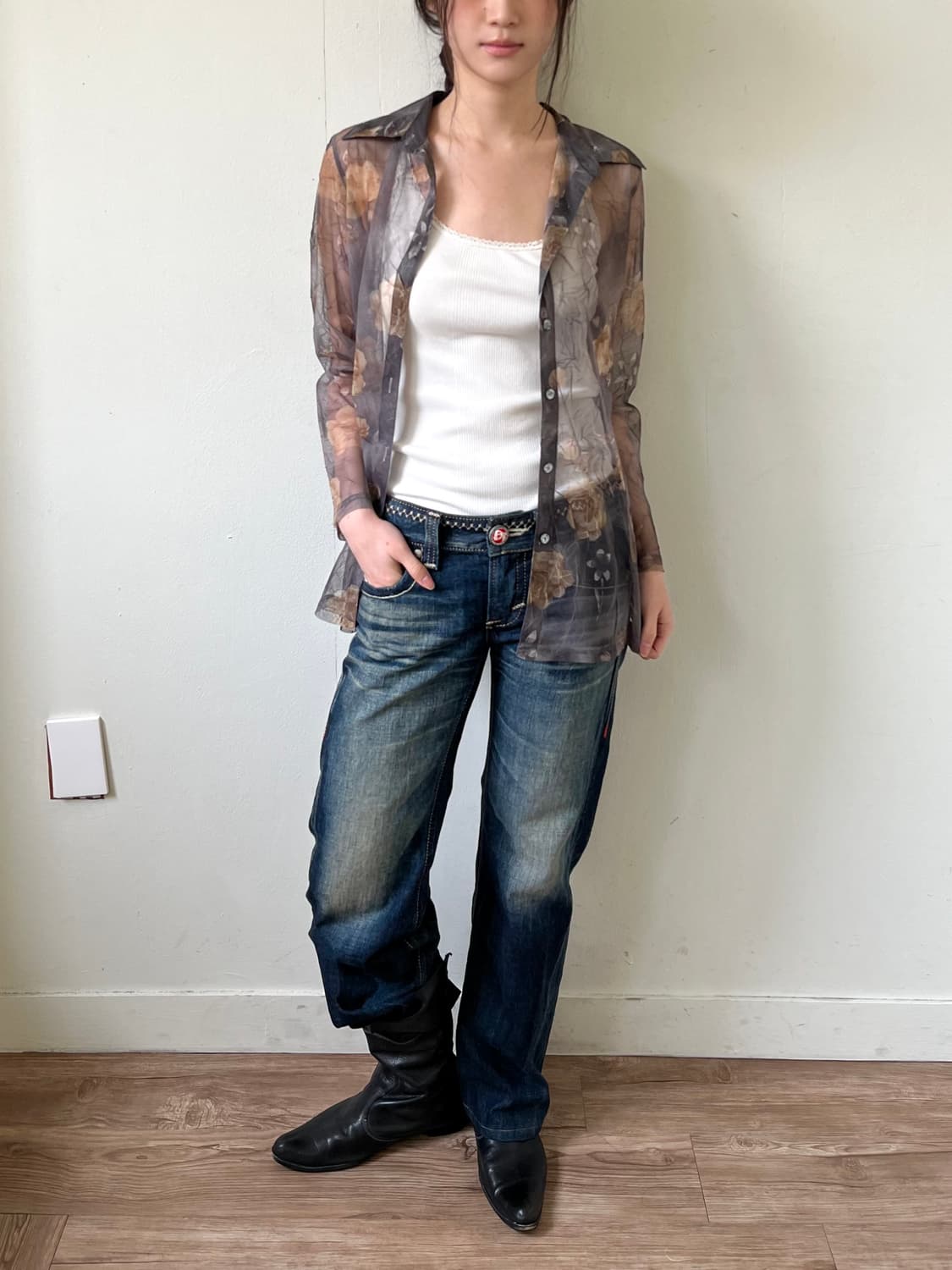 EDWIN 웨스턴 신치백 데님 바지 상품이미지7