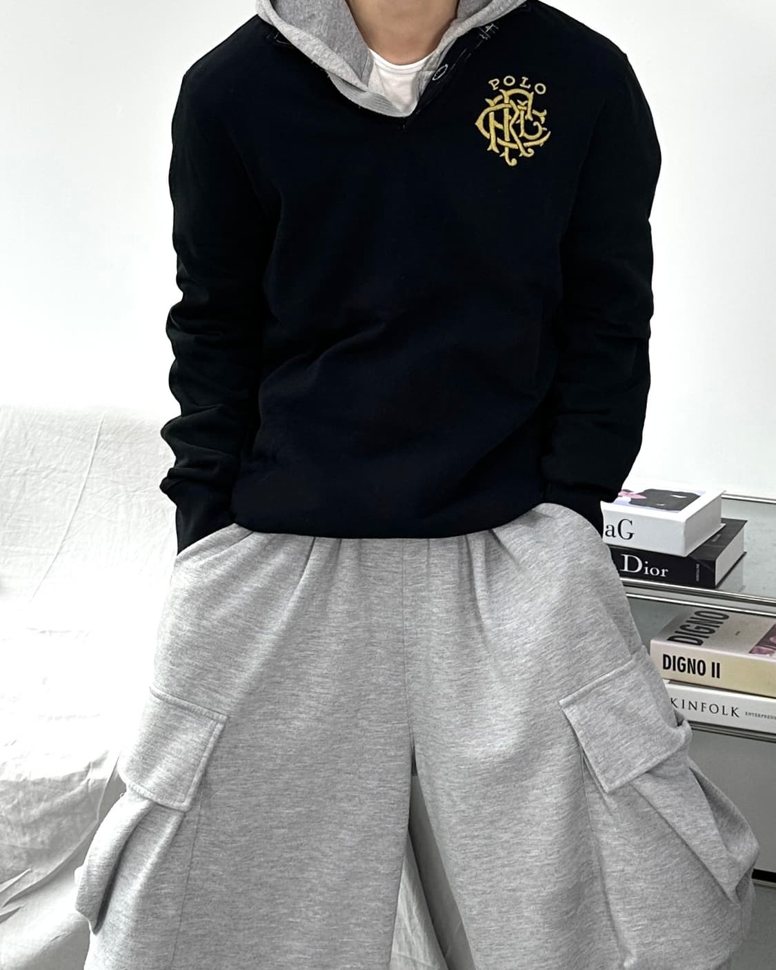 폴로 랄프로렌 금장 자수 블랙 pk M 상품이미지1