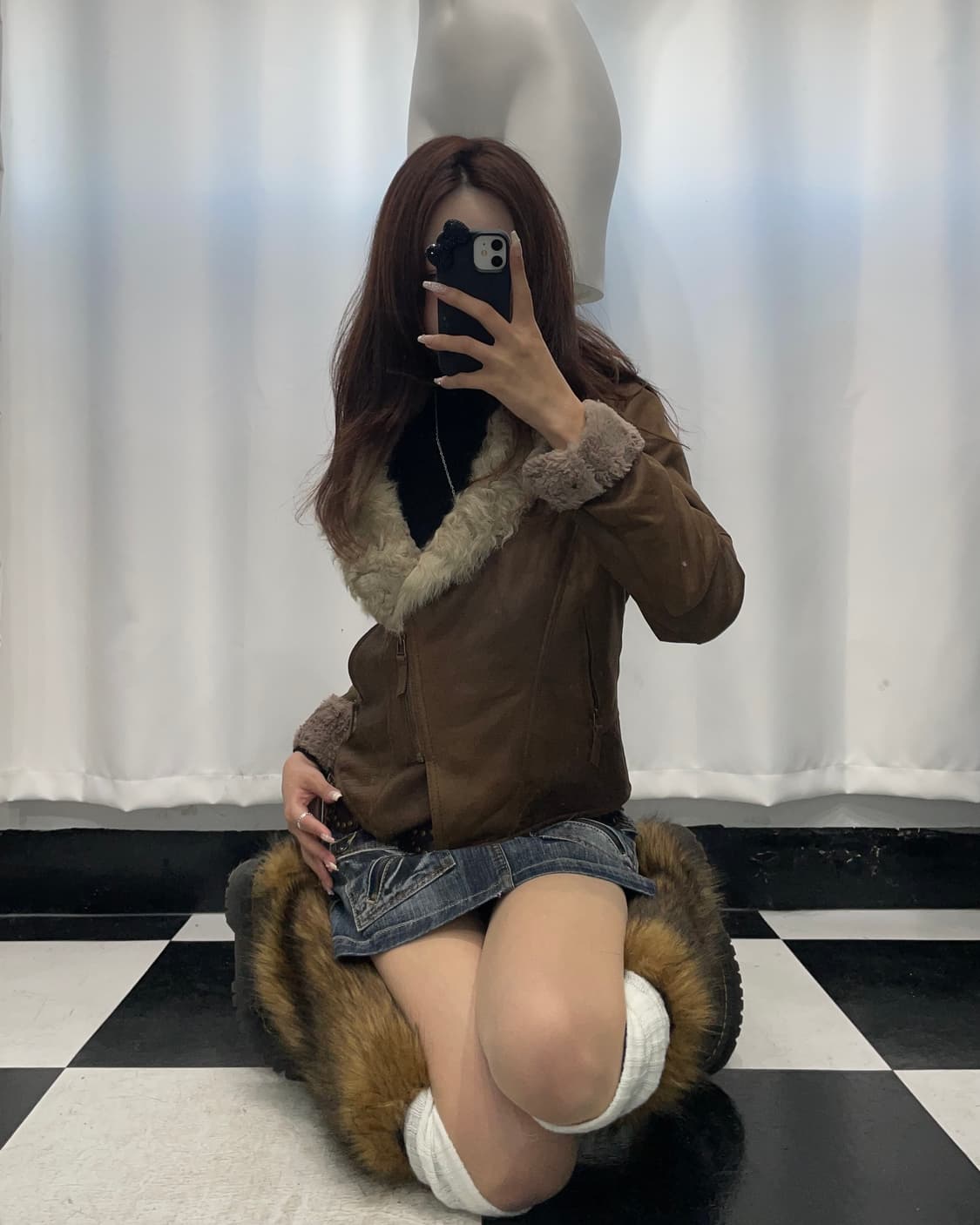 🎸브라운 스웨이드 퍼 자켓🎸 상품이미지2