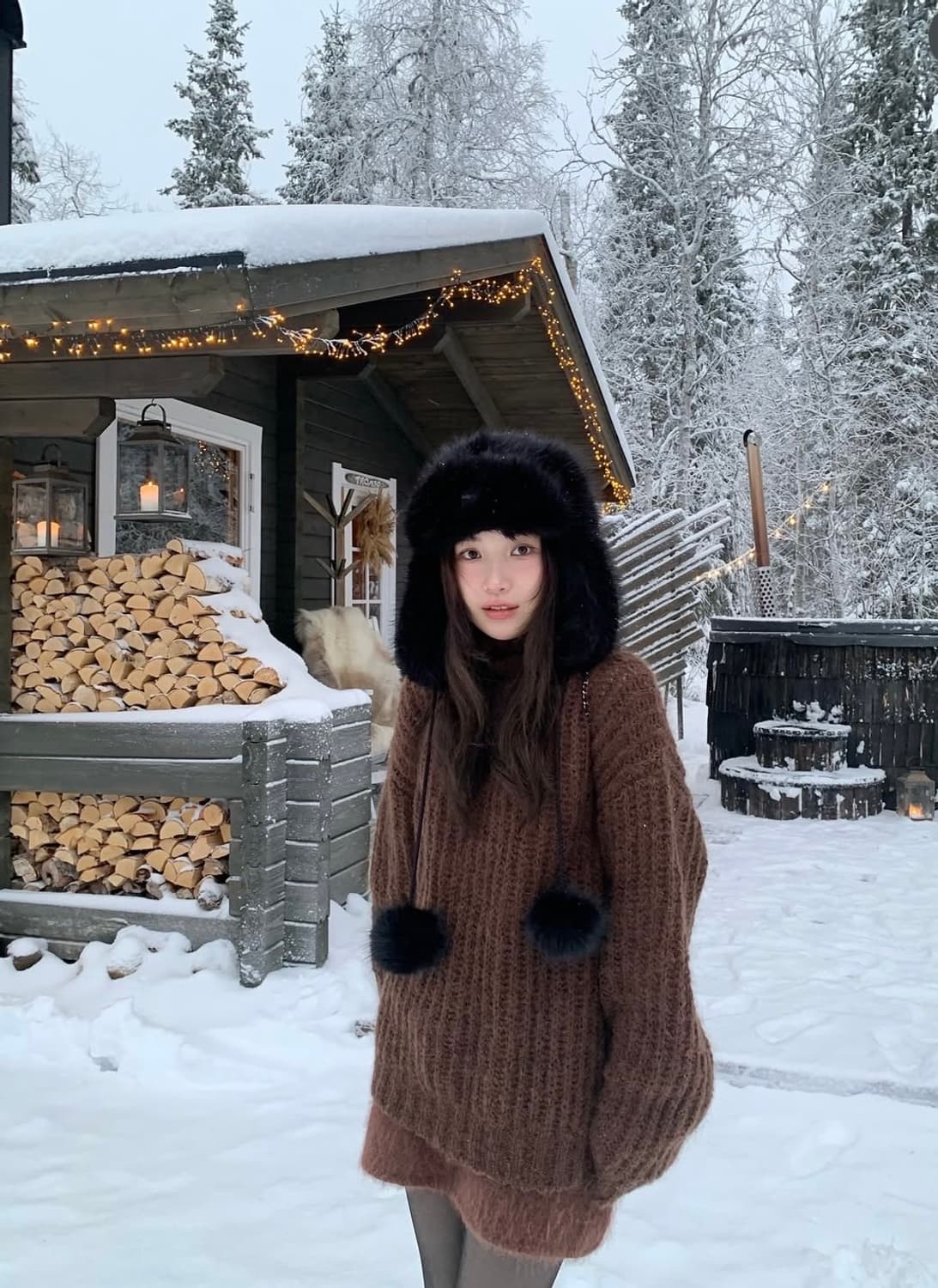 더바넷 폼폼 트루퍼 퍼모자 상품이미지4