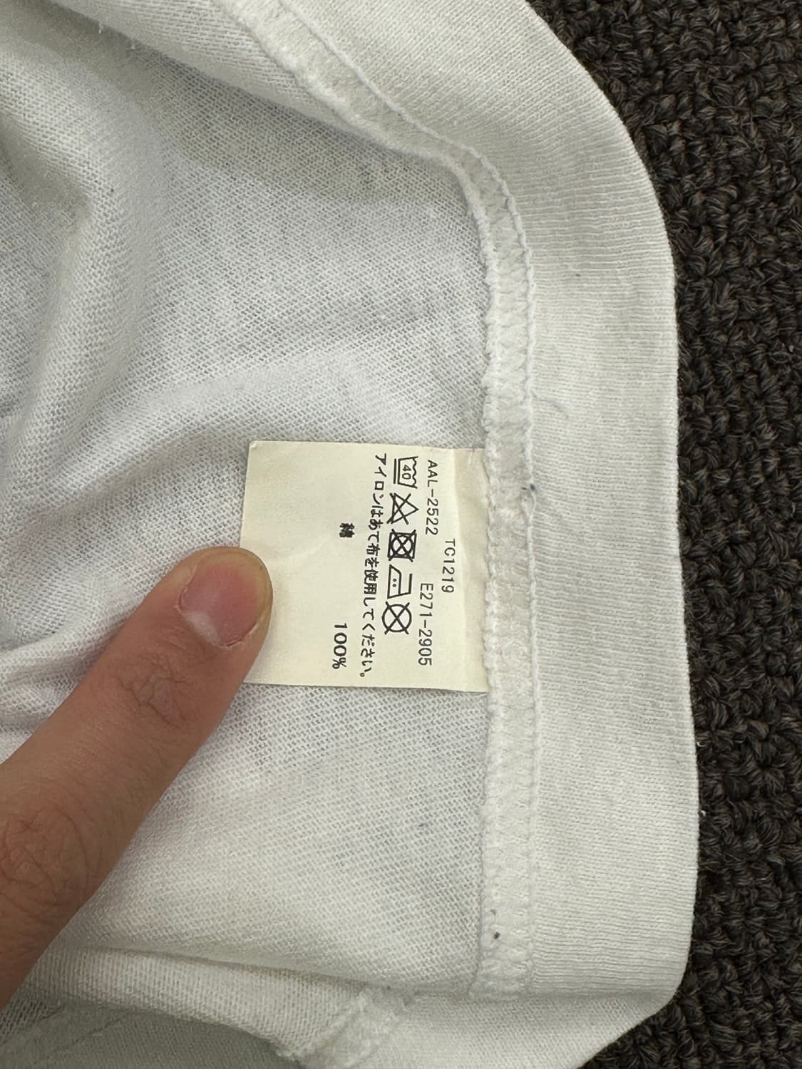 M)알파 인더스트리 빈티지 밀리터리 화이트 롱슬리브(이염) 상품이미지6