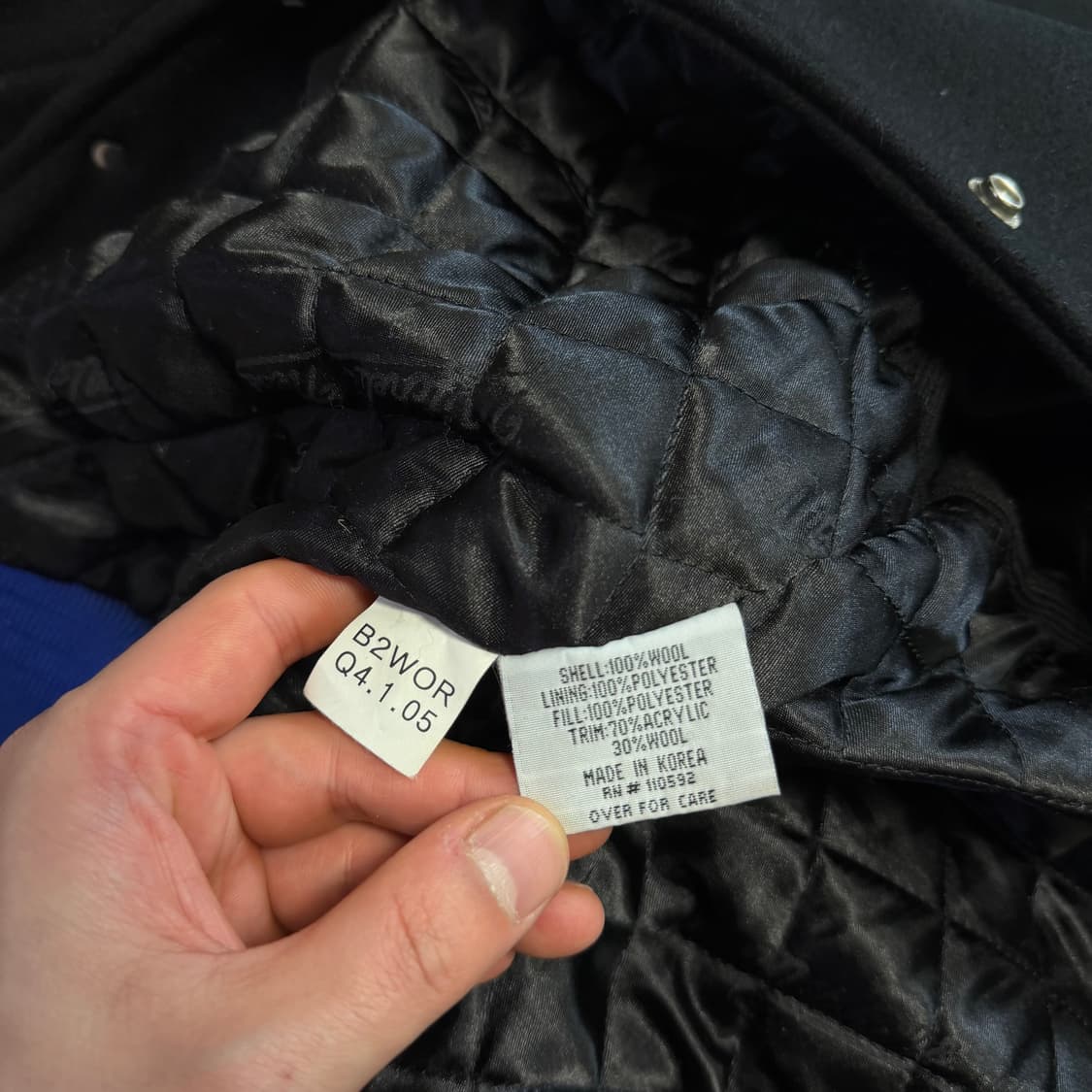 미첼앤네스 필라델피아76 하드우드 클래식 바시티 울 자켓 상품이미지5