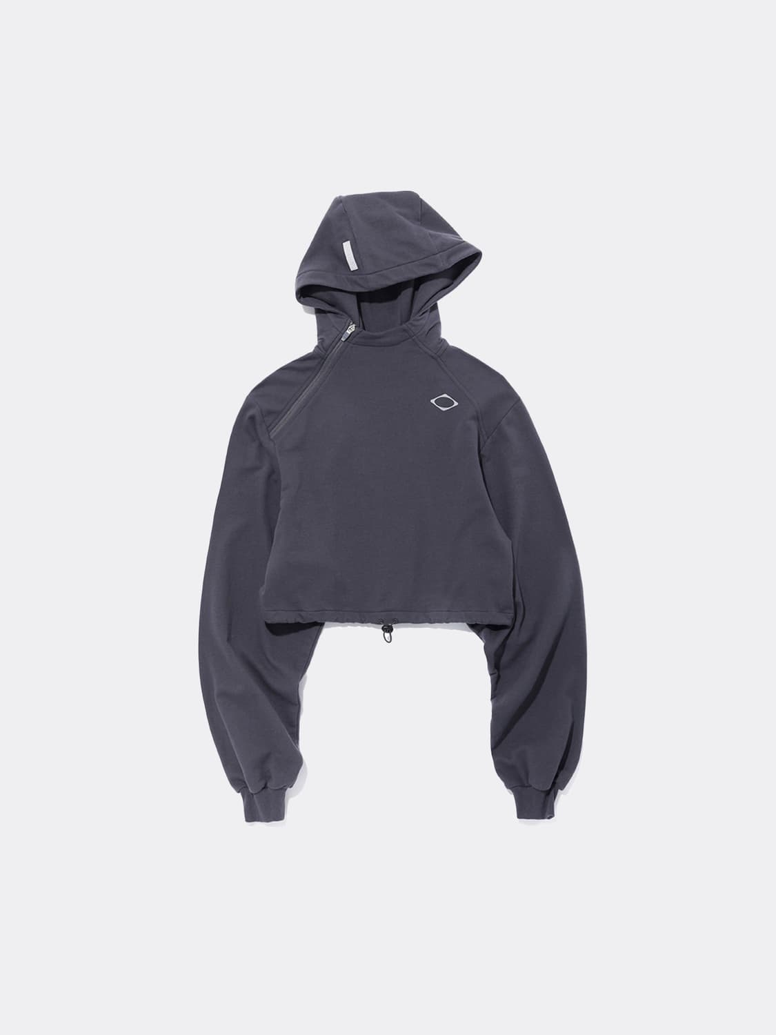 미스치프 크롭 사이드 집업 후드 (퍼플) 상품이미지3