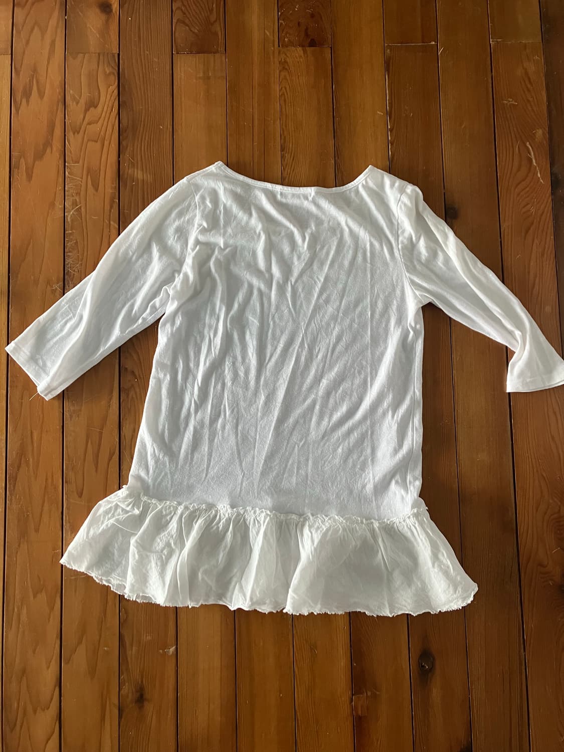 화이트 프릴 탑 상품이미지3