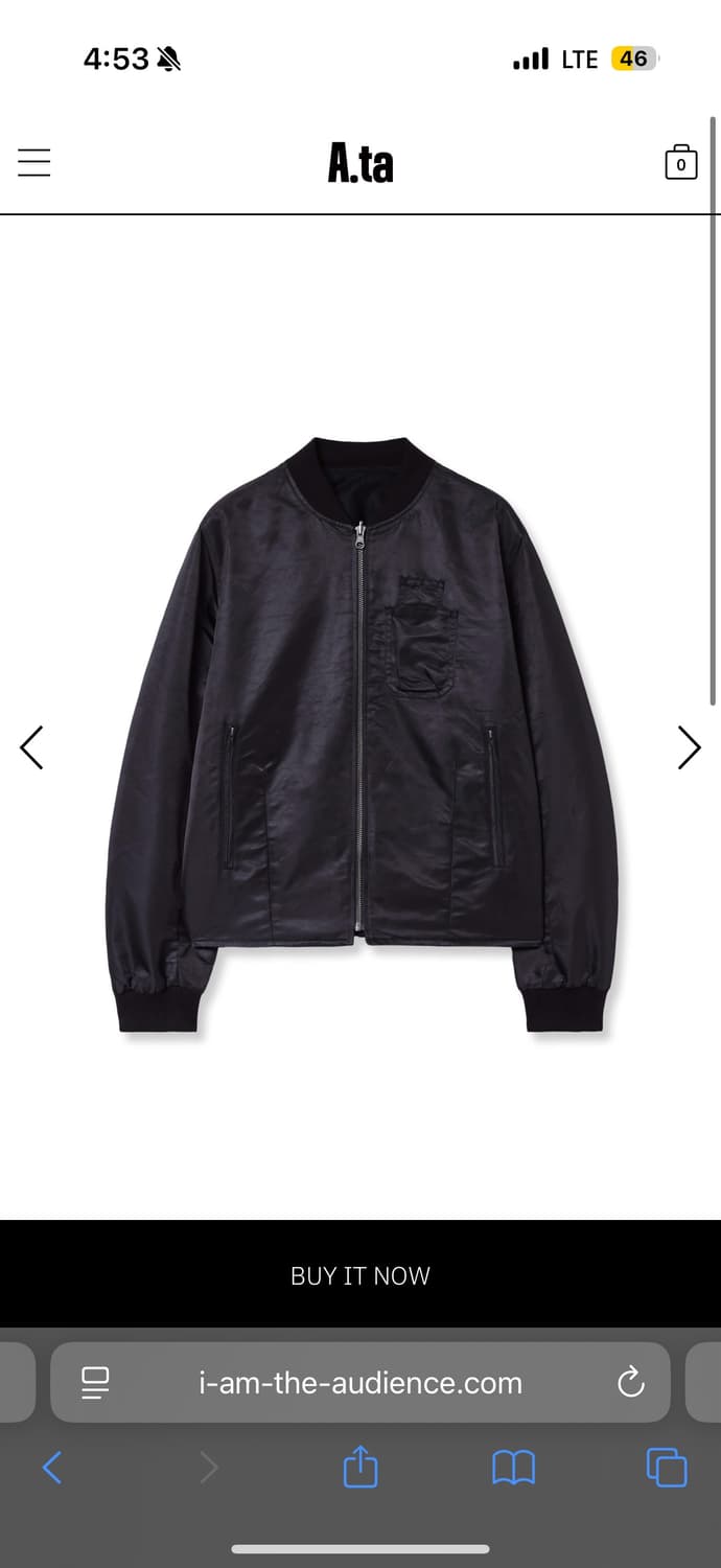 (교환) A.ta REVERSIBLE  MA-1        S-> M 상품이미지1