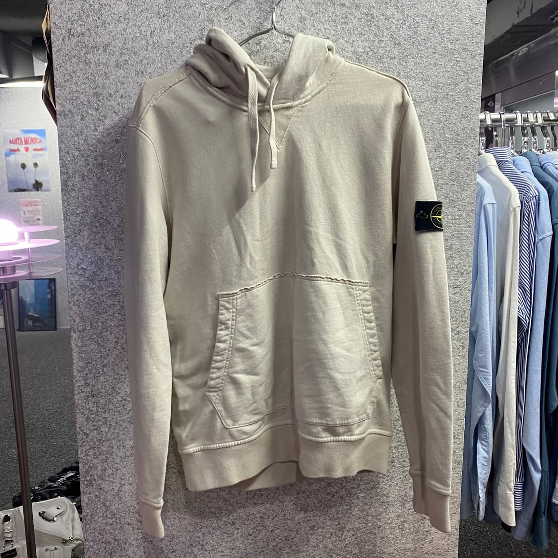 스톤아일랜드 와펜 크림 후드 티 B3204 상품이미지2