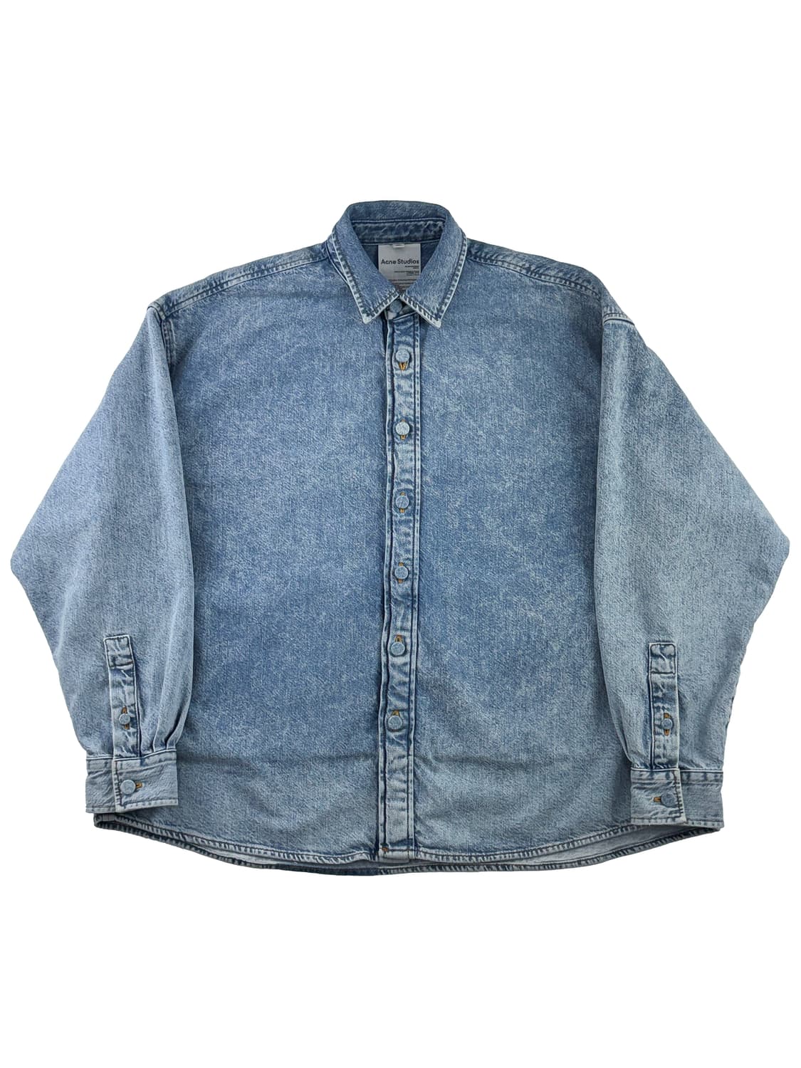 아크네 스튜디오 버튼업 데님 셔츠 스카이 블루 상품이미지1