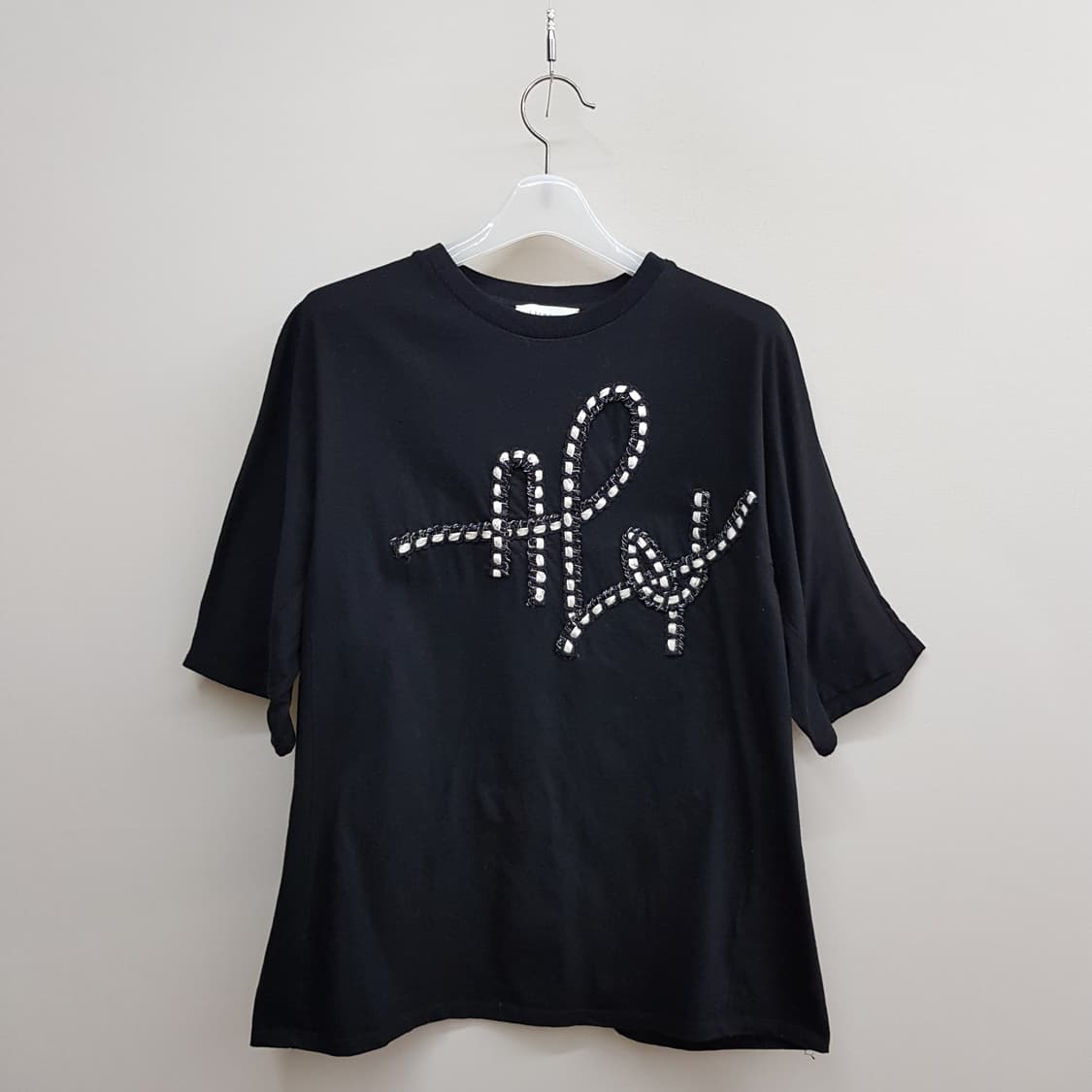 래트바이티 2021 큐빅 레터링 반팔 티셔츠 88-98-165사이즈 상품이미지1