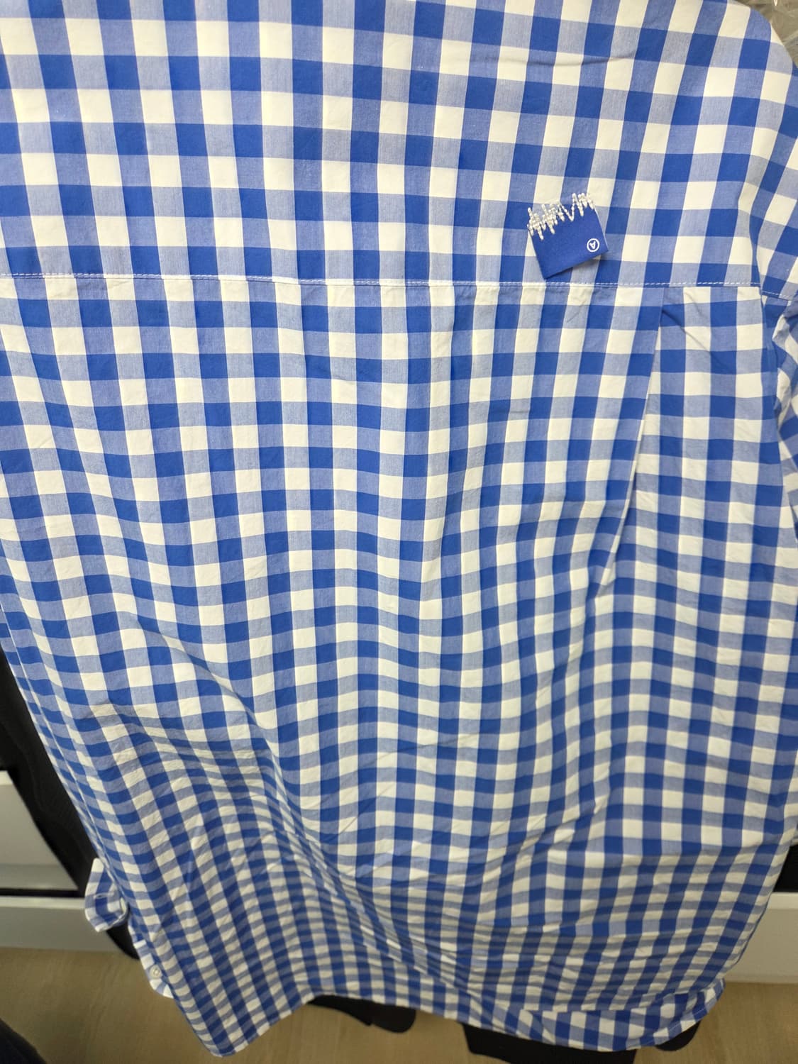 아더에러 블루 체크 셔츠 m 오버핏 상품이미지5