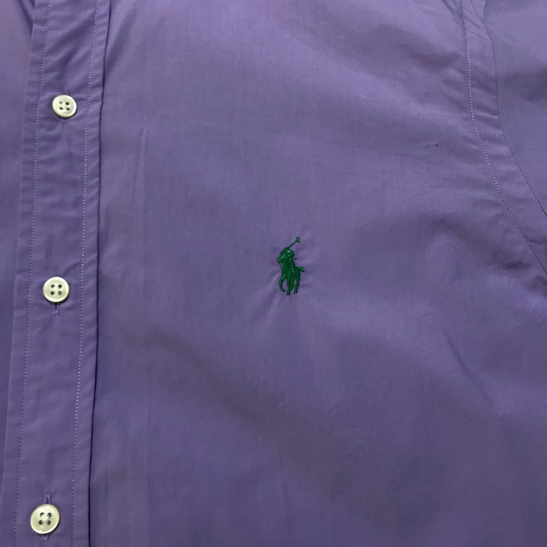 [[M(실 L), A급] 폴로(POLO)랄프로렌 퍼플 솔리드 셔츠@212 상품이미지3