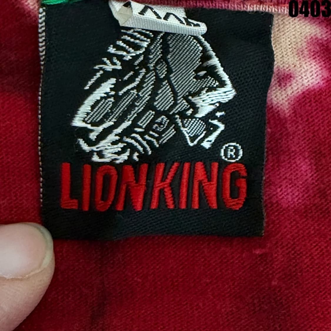 라이온킹 보브말리 그래픽 타이다이 반팔 티셔츠 XXL 0403 상품이미지5