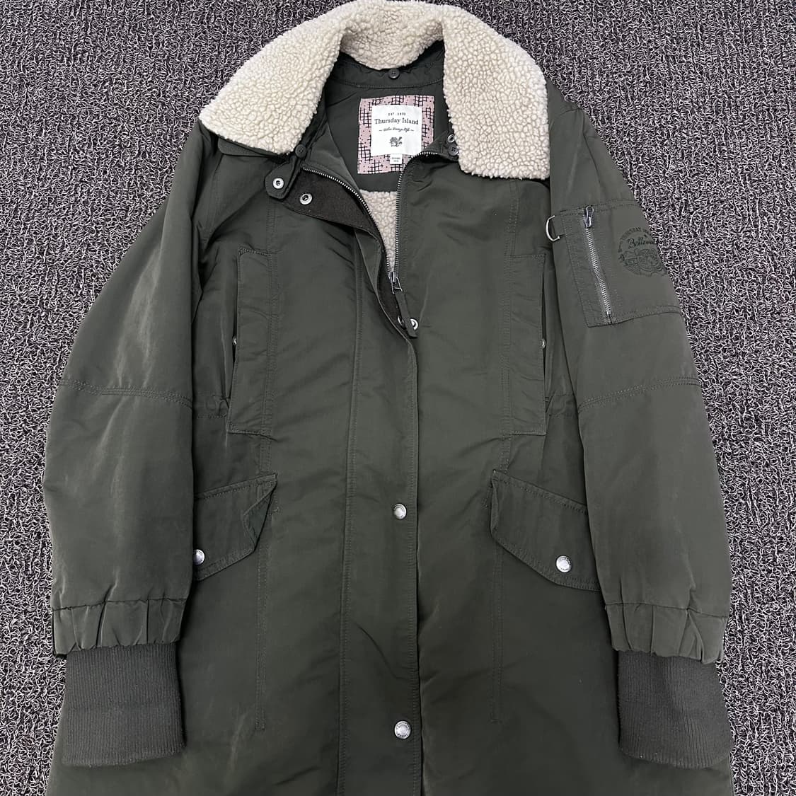 써스데이 아일랜드 여성 롱 야상 자켓 점퍼 90(M) 상품이미지2