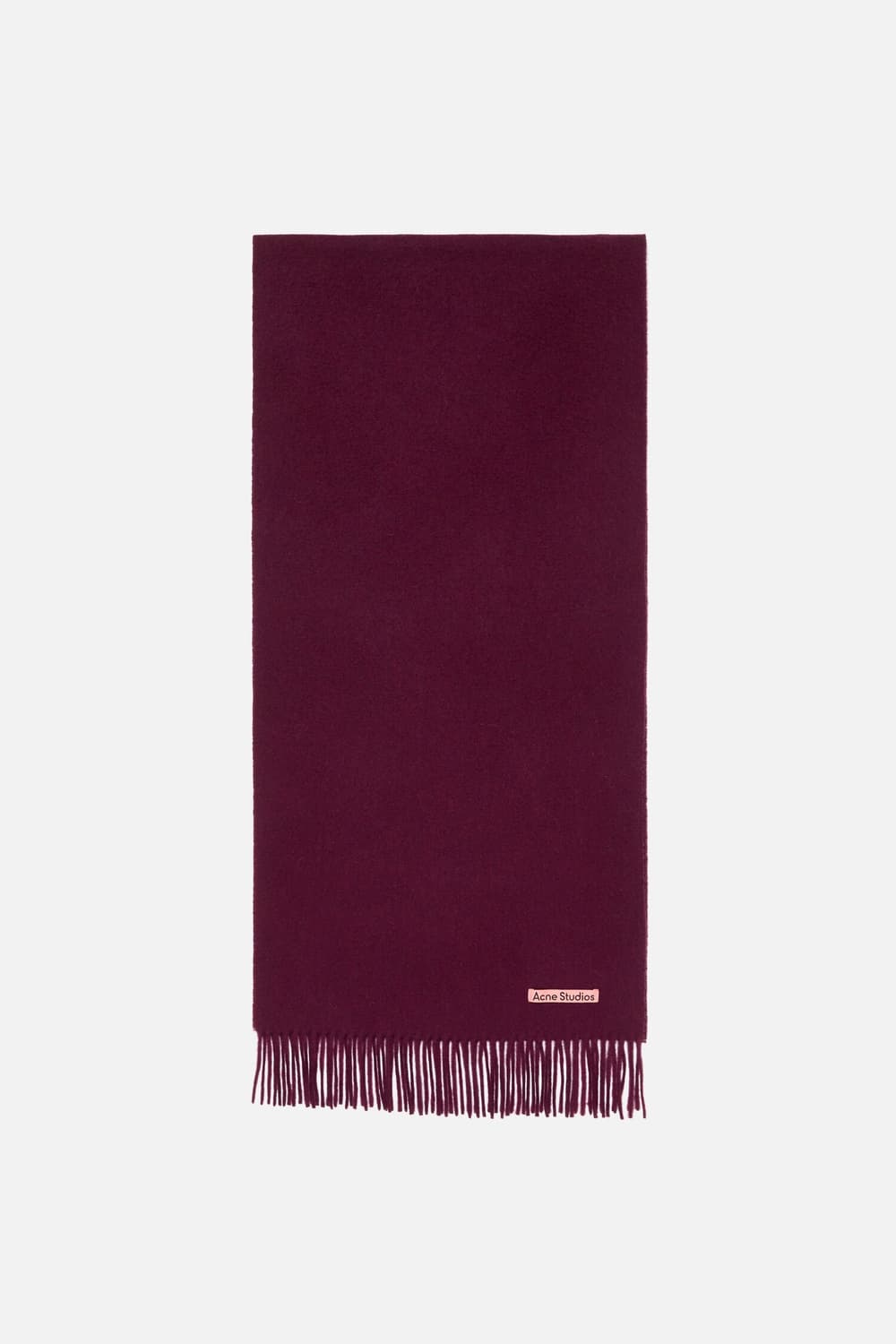 아크네스튜디오 프린지 울 머플러 슬림/버건디 멜란지 상품이미지4