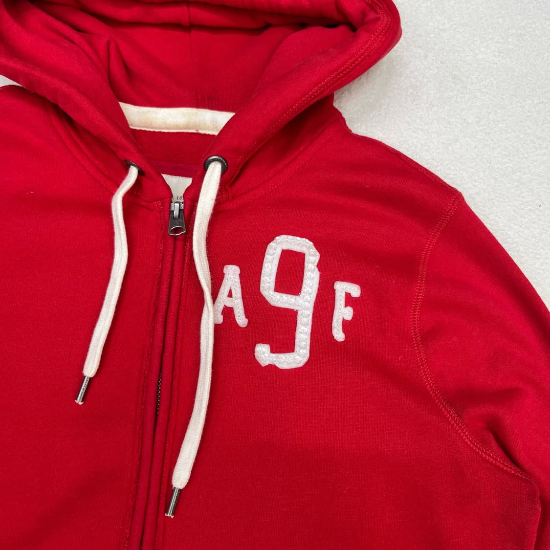 Abercrombie red hood zip-up 상품이미지4