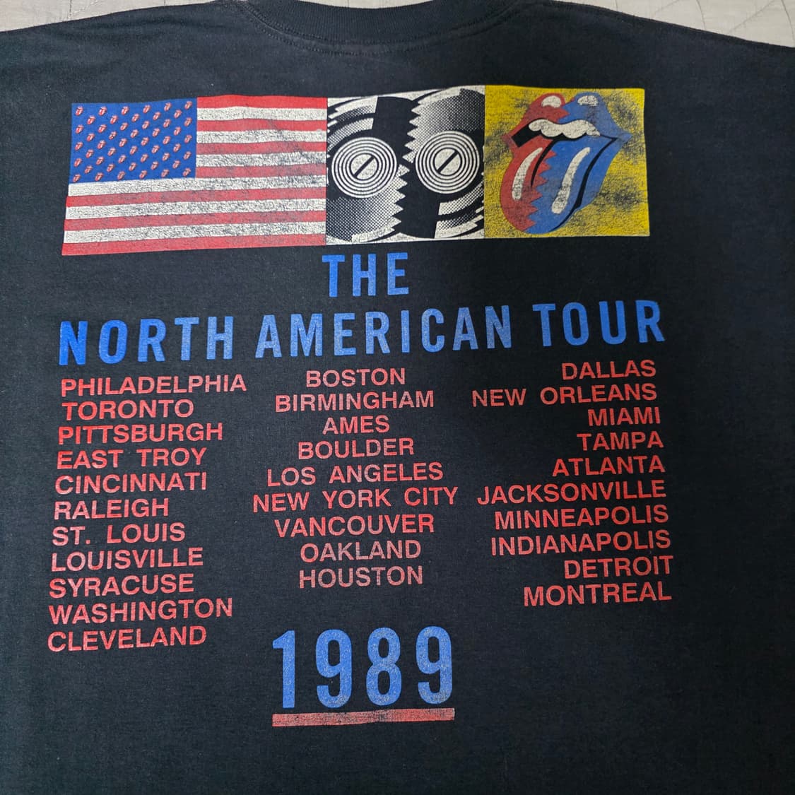 [OS] 80s 롤링스톤즈 1989 밴드티 ver. 페이딩 상품이미지7