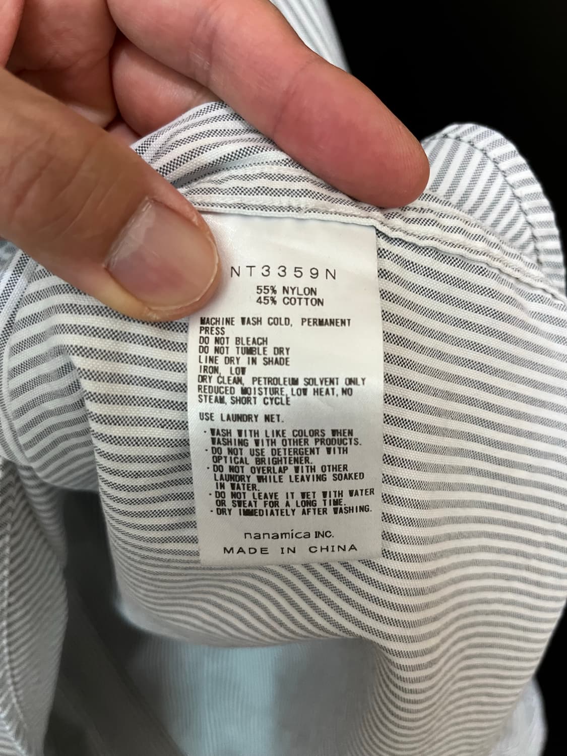 노스페이스 퍼플 라벨 스트라이프 버튼다운 필드 셔츠 아스팔트 그레이 상품이미지10