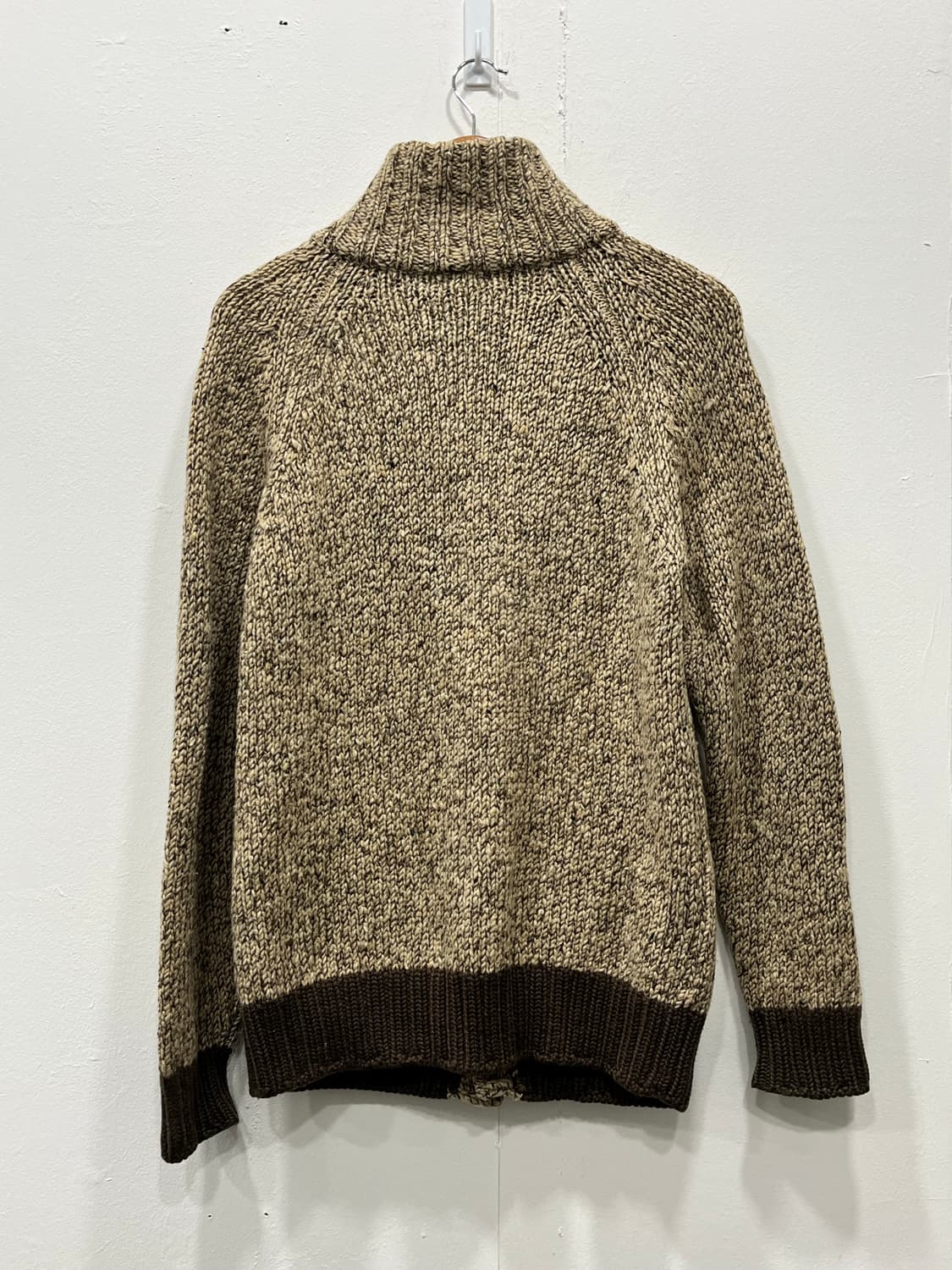 폴스미스 하이넥 레더버튼 울 니트 가디건 S 상품이미지3