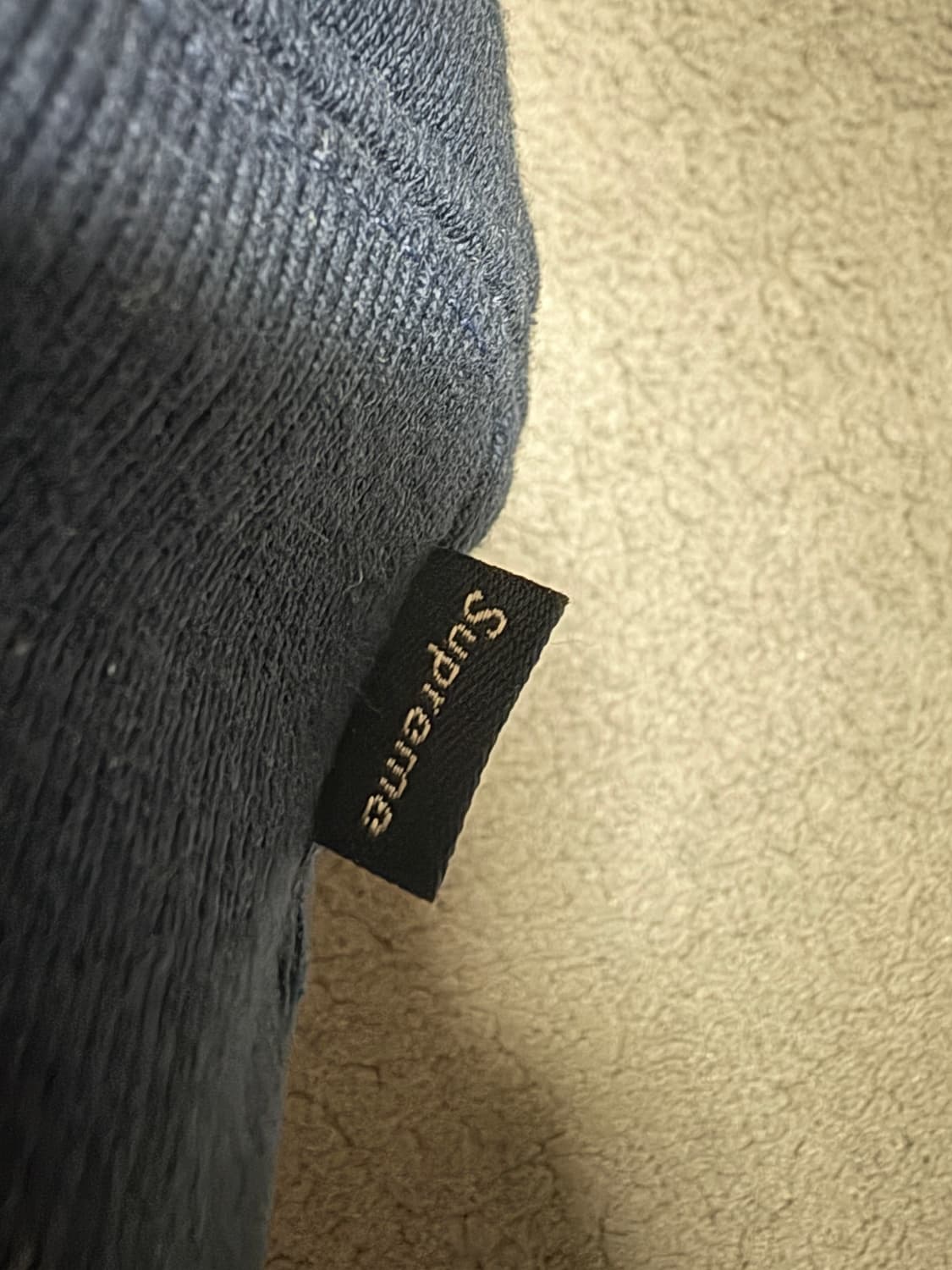 (L)슈프림 스몰 박스 크루넥 네이비 상품이미지5