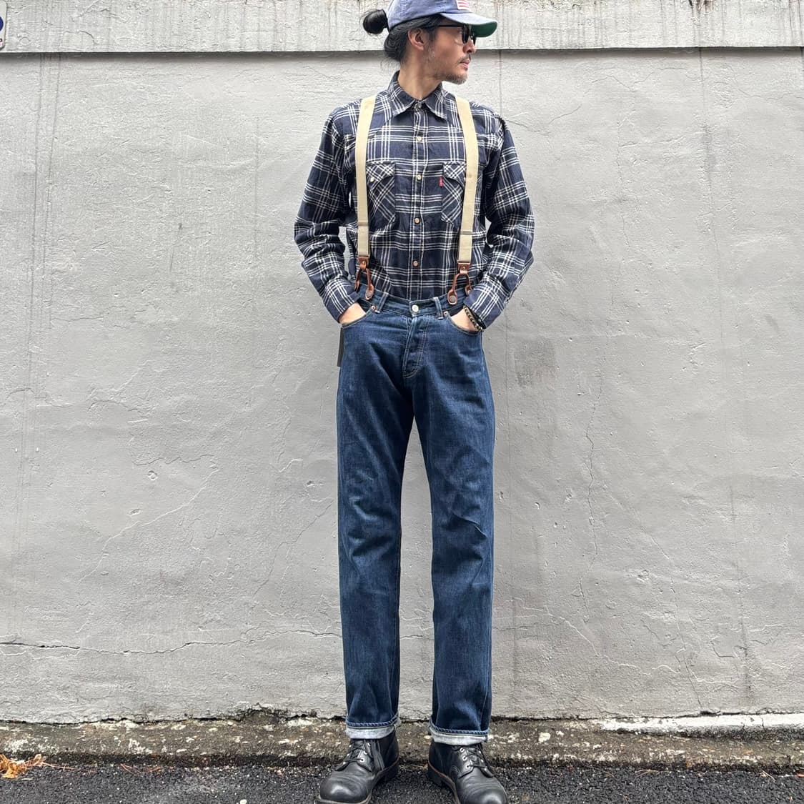 일본 빔즈 보이 신치백 셀비지 데님 팬츠 상품이미지1