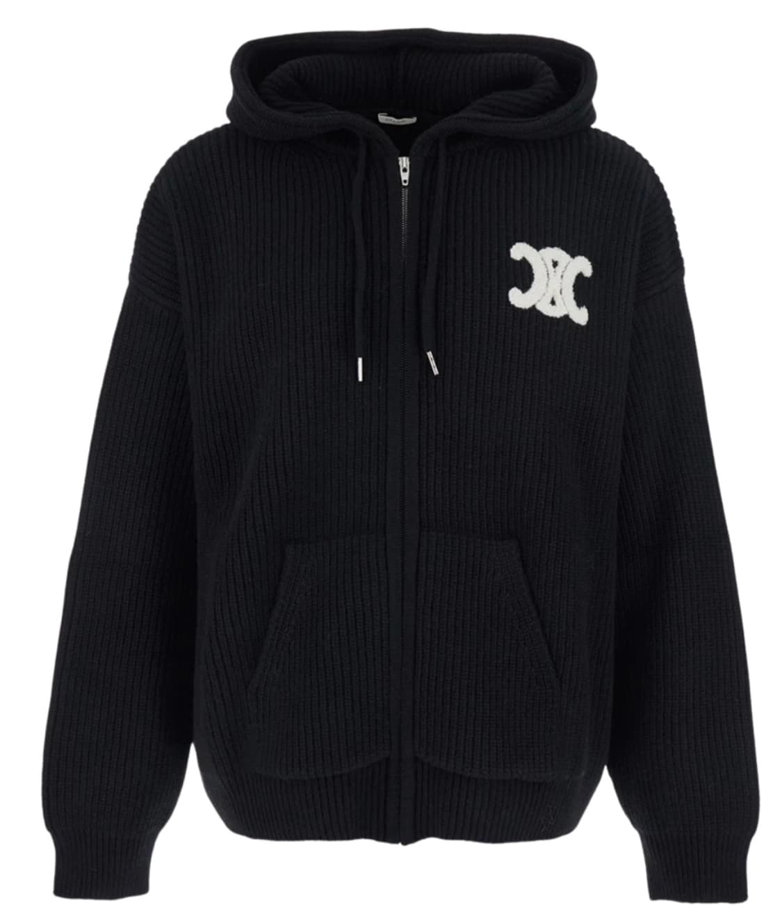 셀린느 가디건 울 로고 블랙 M사이즈 RY0JF0ZTQ 38NO 상품이미지1