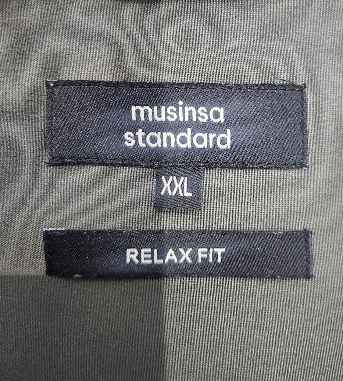 무탠다드 릴렉스핏 카키 셔츠 2XL 상품이미지3