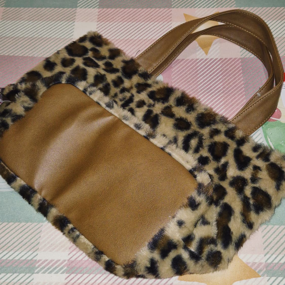 25s 키티 x 시마무라 호피 퍼 레더 토트백 상품이미지10