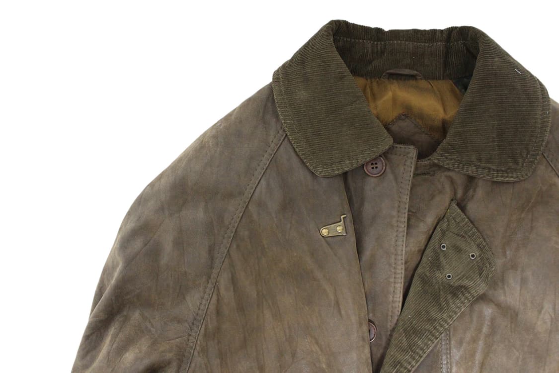 1990s ITALY 베라펠레 레더 파이어맨 코트 상품이미지3