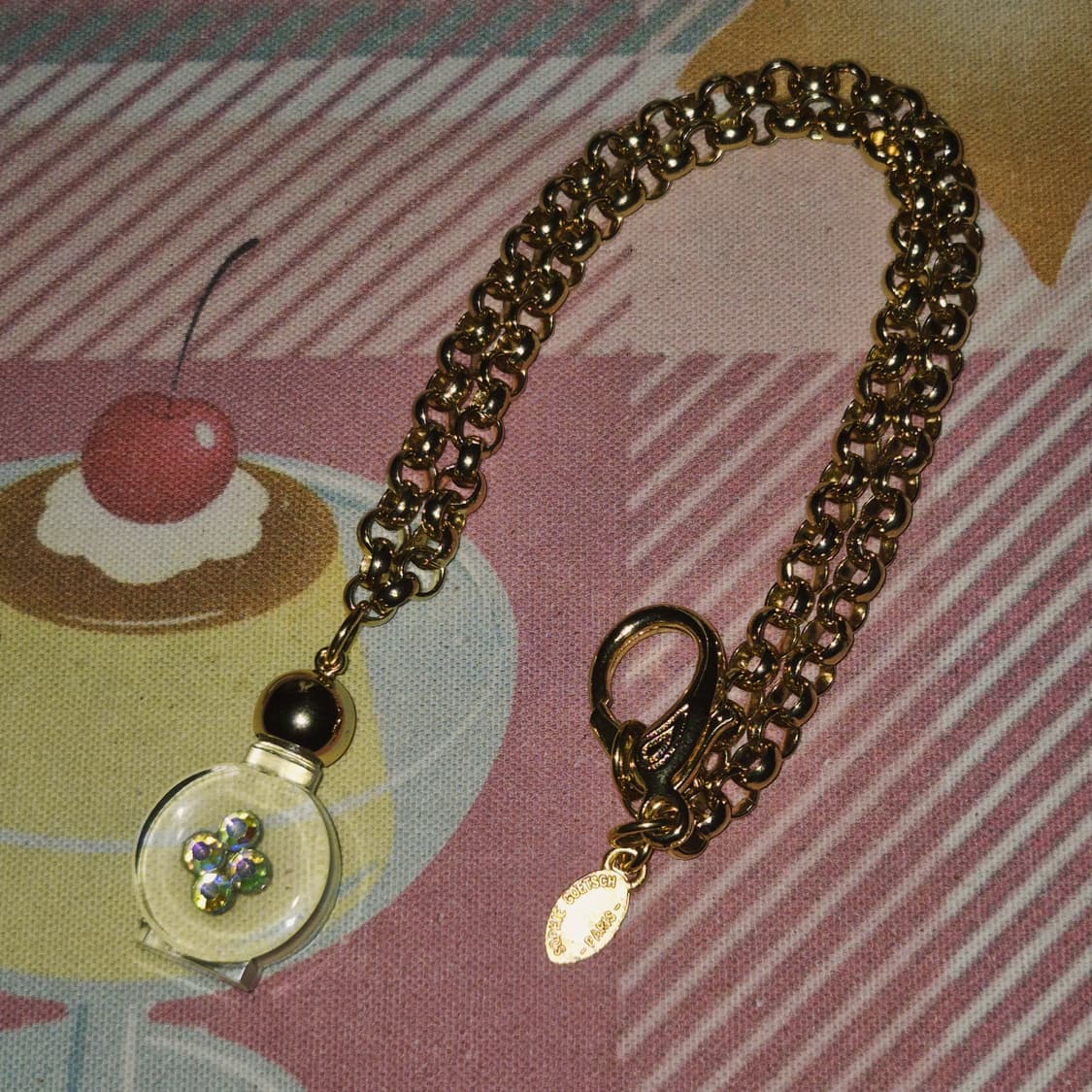 90s 프랑스 빈티지 크리스탈 퍼퓸 보틀 목걸이 상품이미지8