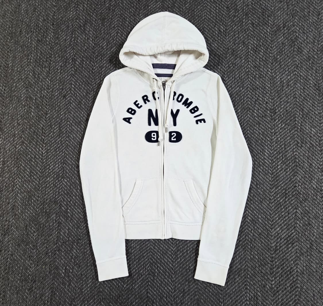 아베크롬비 화이트 후드집업 상품이미지1