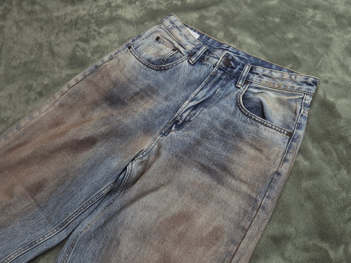 Zara 자라 빈티지 효과 배기진 상품이미지4