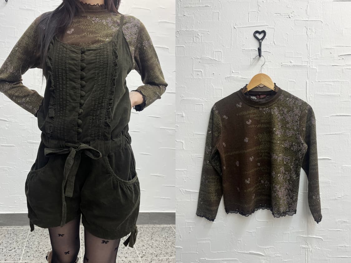 Floral frill long sleeve 상품이미지1