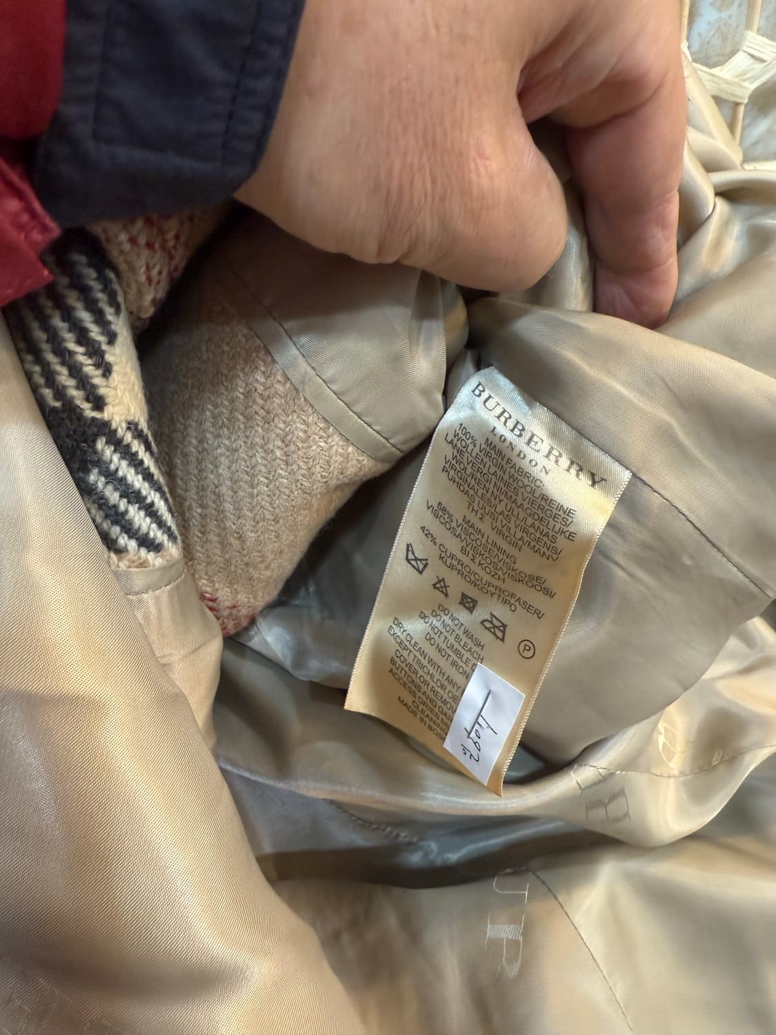 40/66 정품 버버리 노바체크 코트 팝니다 상품이미지5