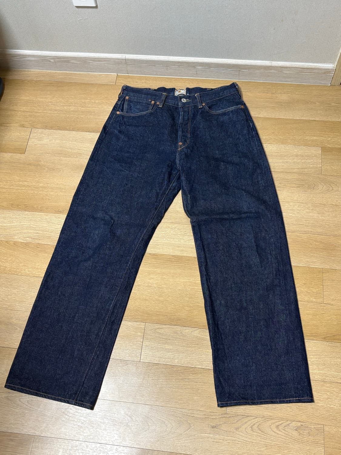 (32)페로우즈 500sw 와이드핏 셀비지 데님팬츠 웨어하우스 풀카운트 상품이미지1