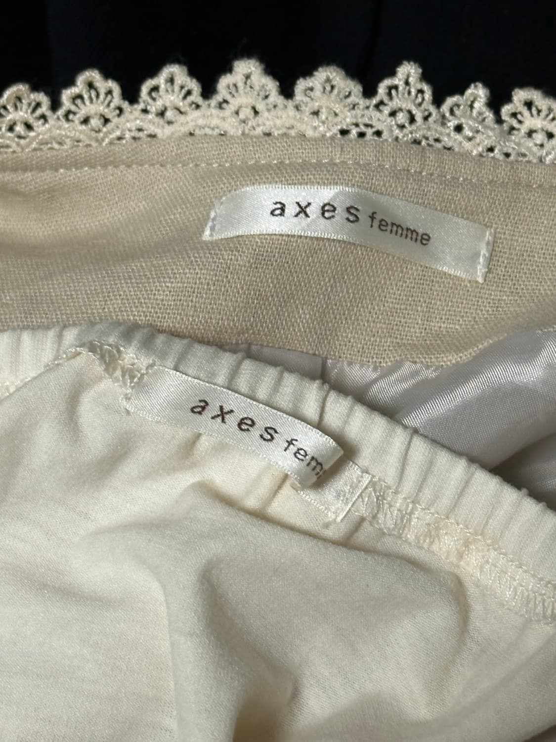 SET•빈티지 axes femme 액시즈팜 라떼갸루 리본 세트 상품이미지9