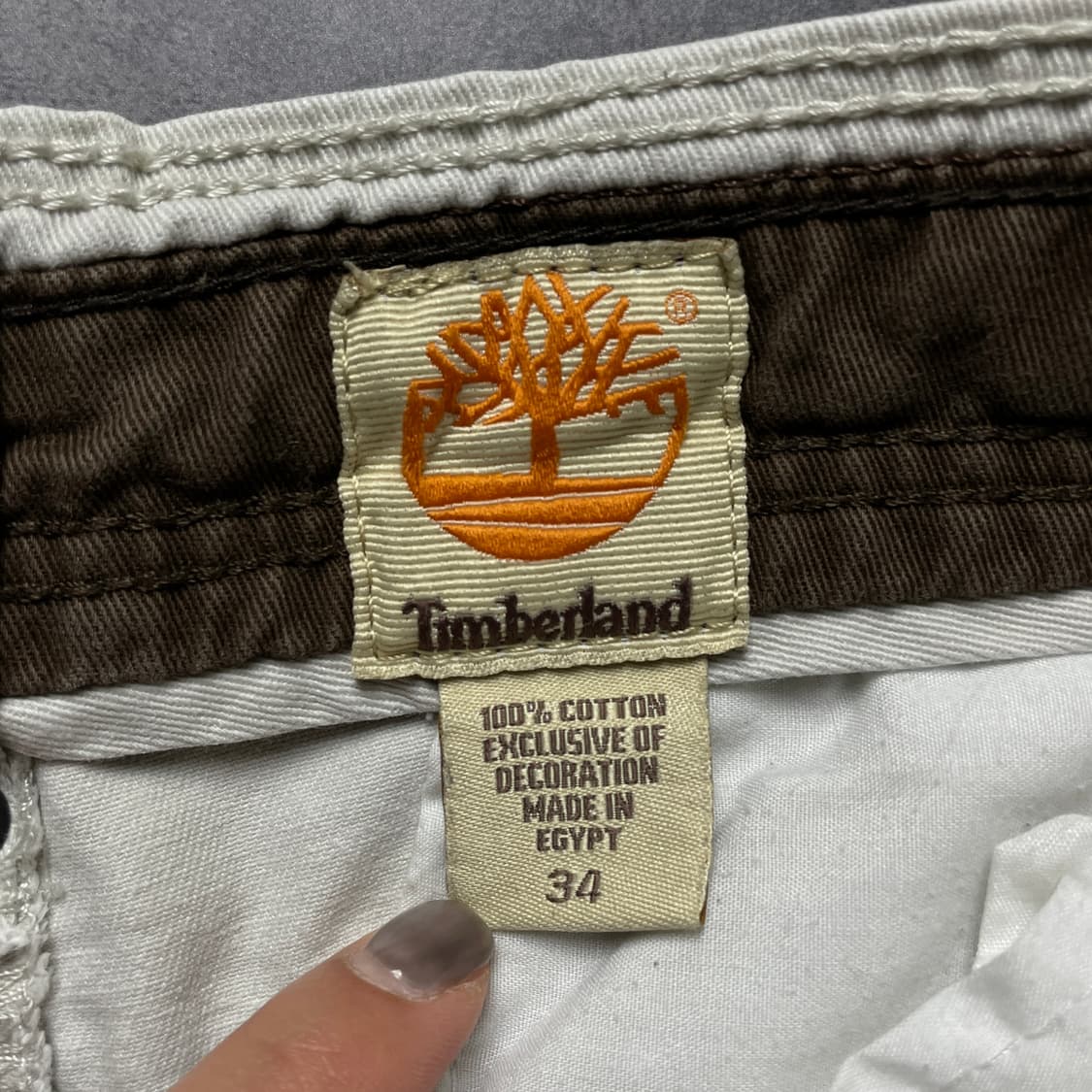 TIMBERLAND 팀버랜드 빈티지 아이보리 카고 하프팬츠 A00783 상품이미지9