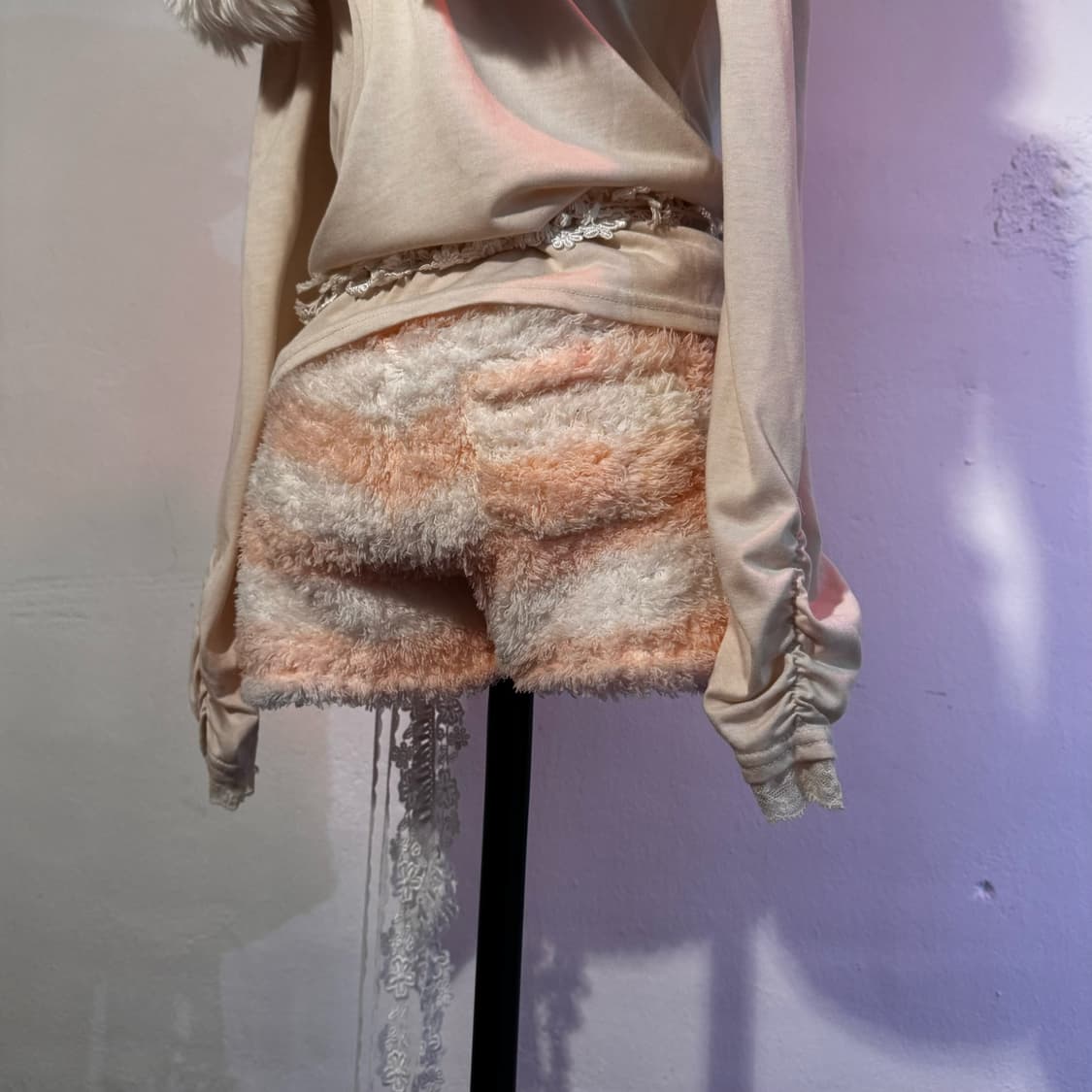 핑크 스트라이프 반바지 상품이미지2